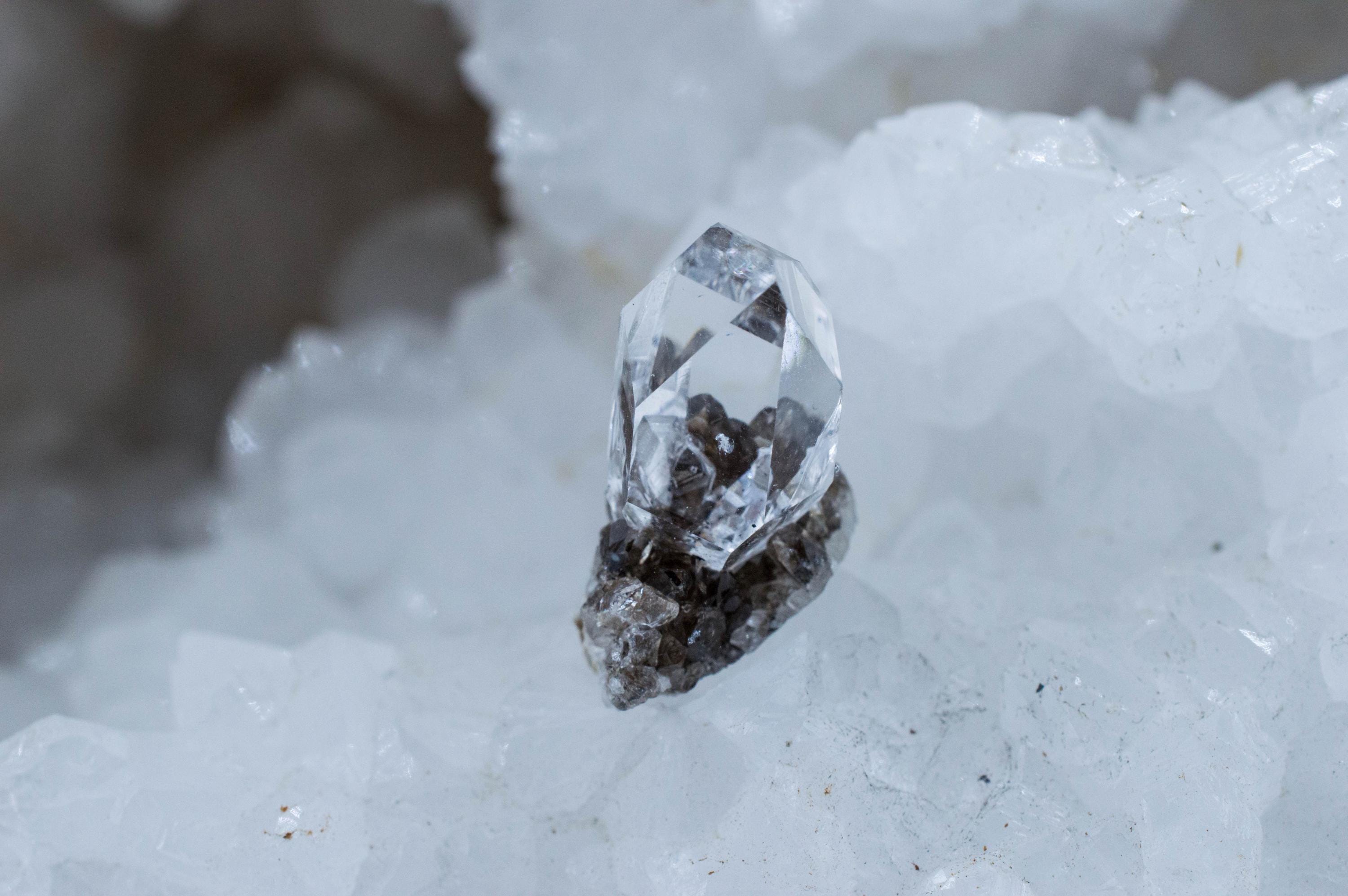 Herkimer Diamond Specimen; Natural Untreated New York Herkimer Quartz Crystal; 3.581 grams