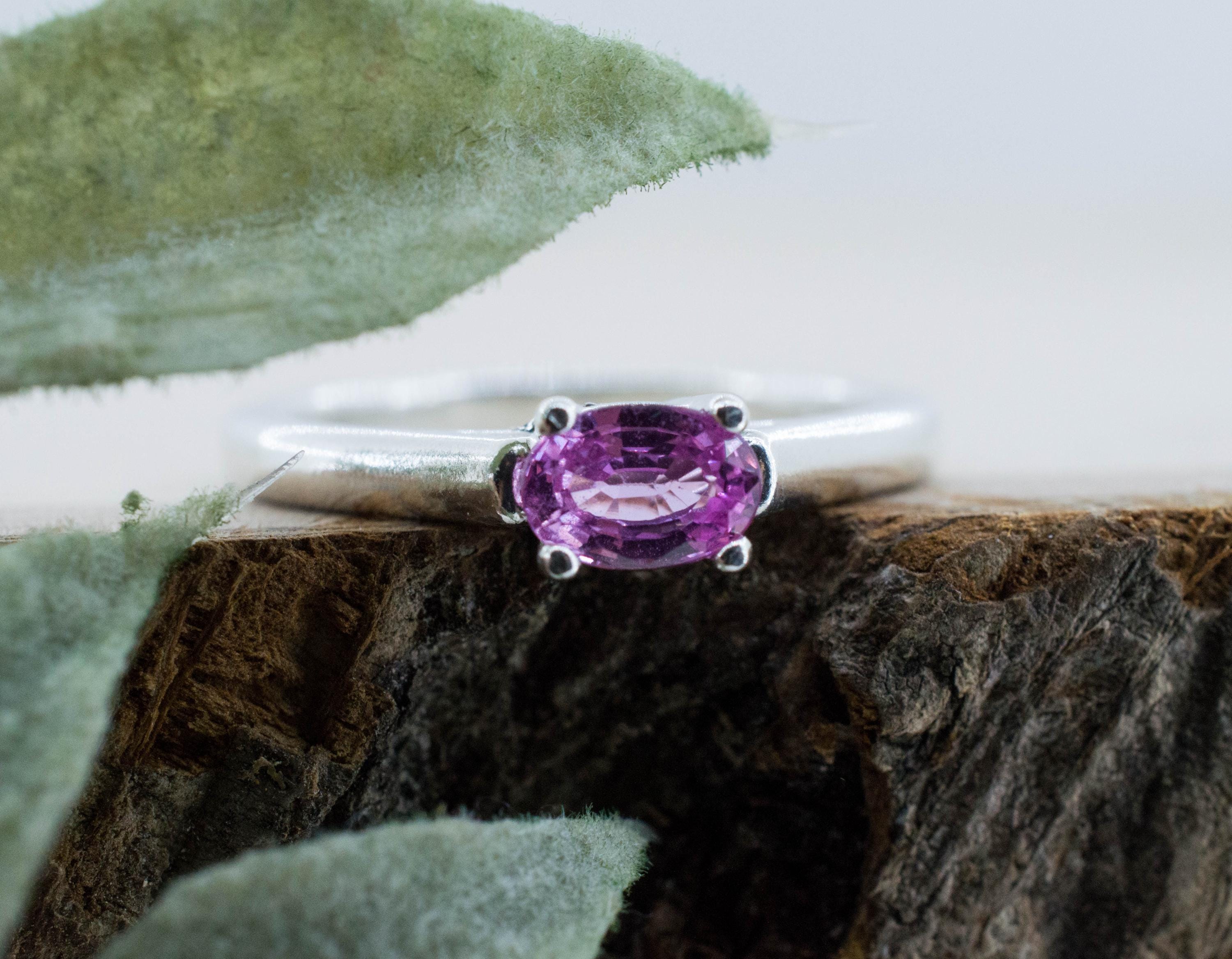 Pink Sapphire Ring, Natural Sri Lanka Sapphire; 0.665cts