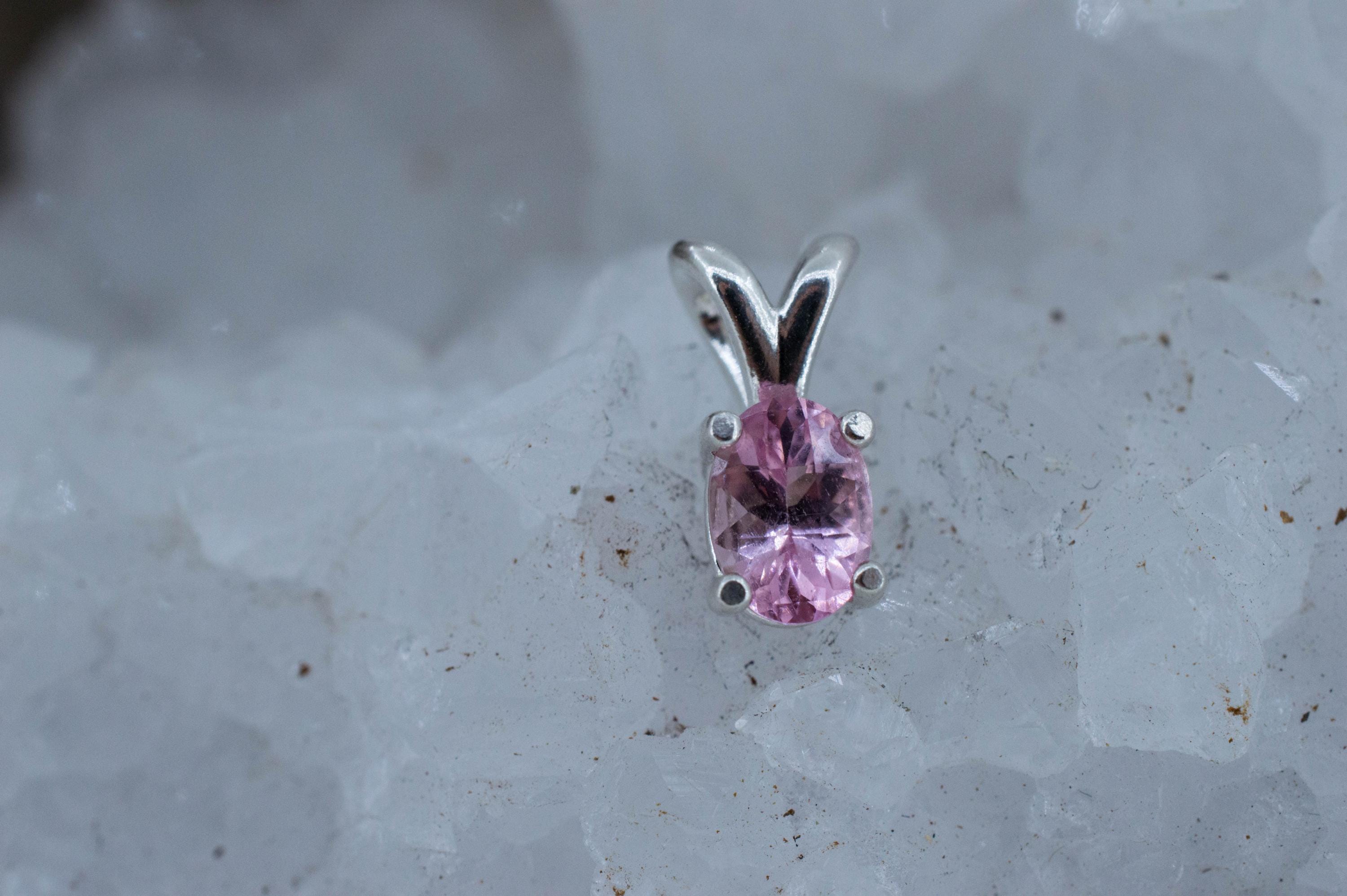 Pink Tourmaline Pendant, Natural Untreated San Diego Tourmaline; 0.710cts