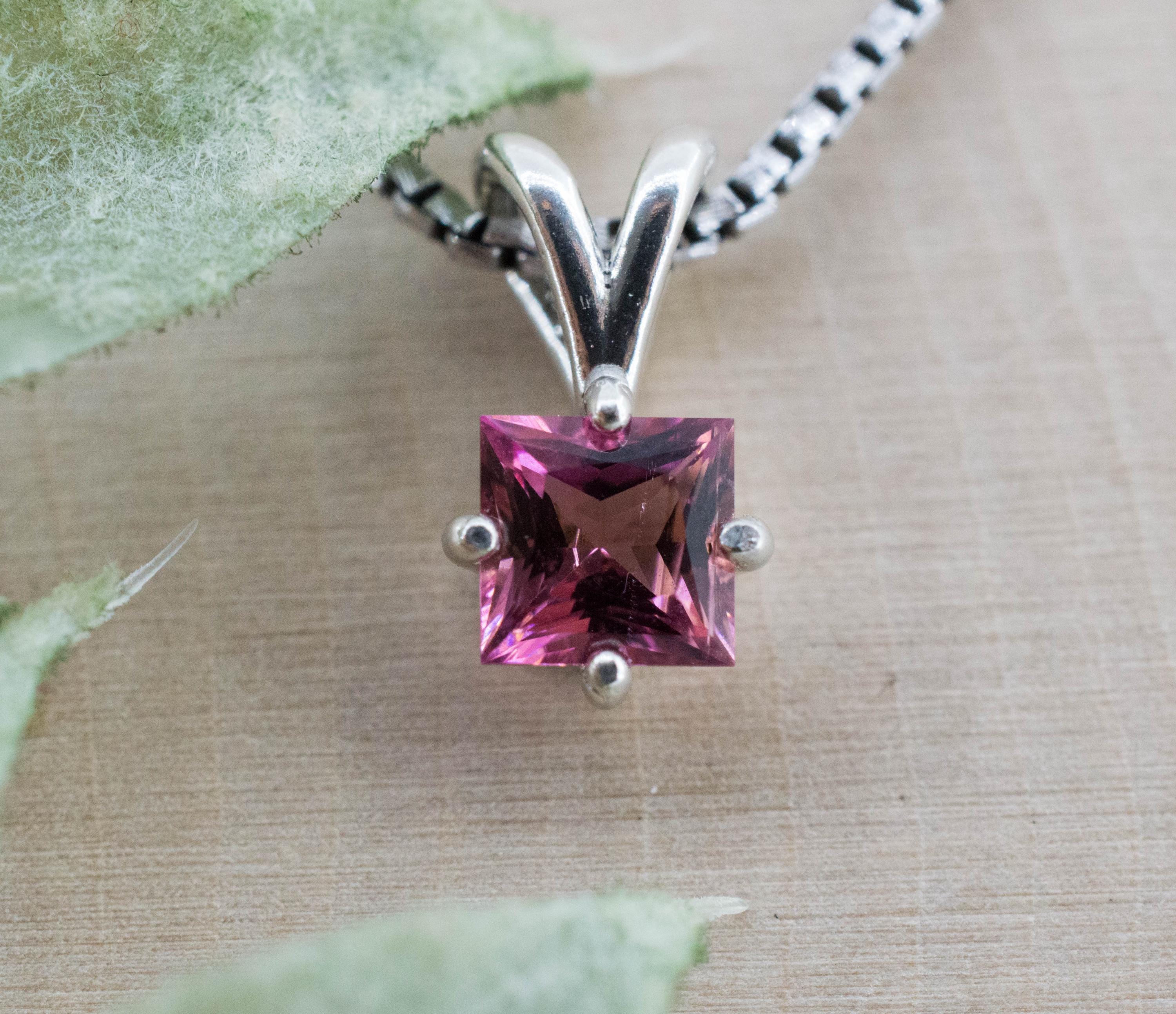 Pink Tourmaline Pendant, Natural Untreated San Diego Tourmaline; 0.690cts
