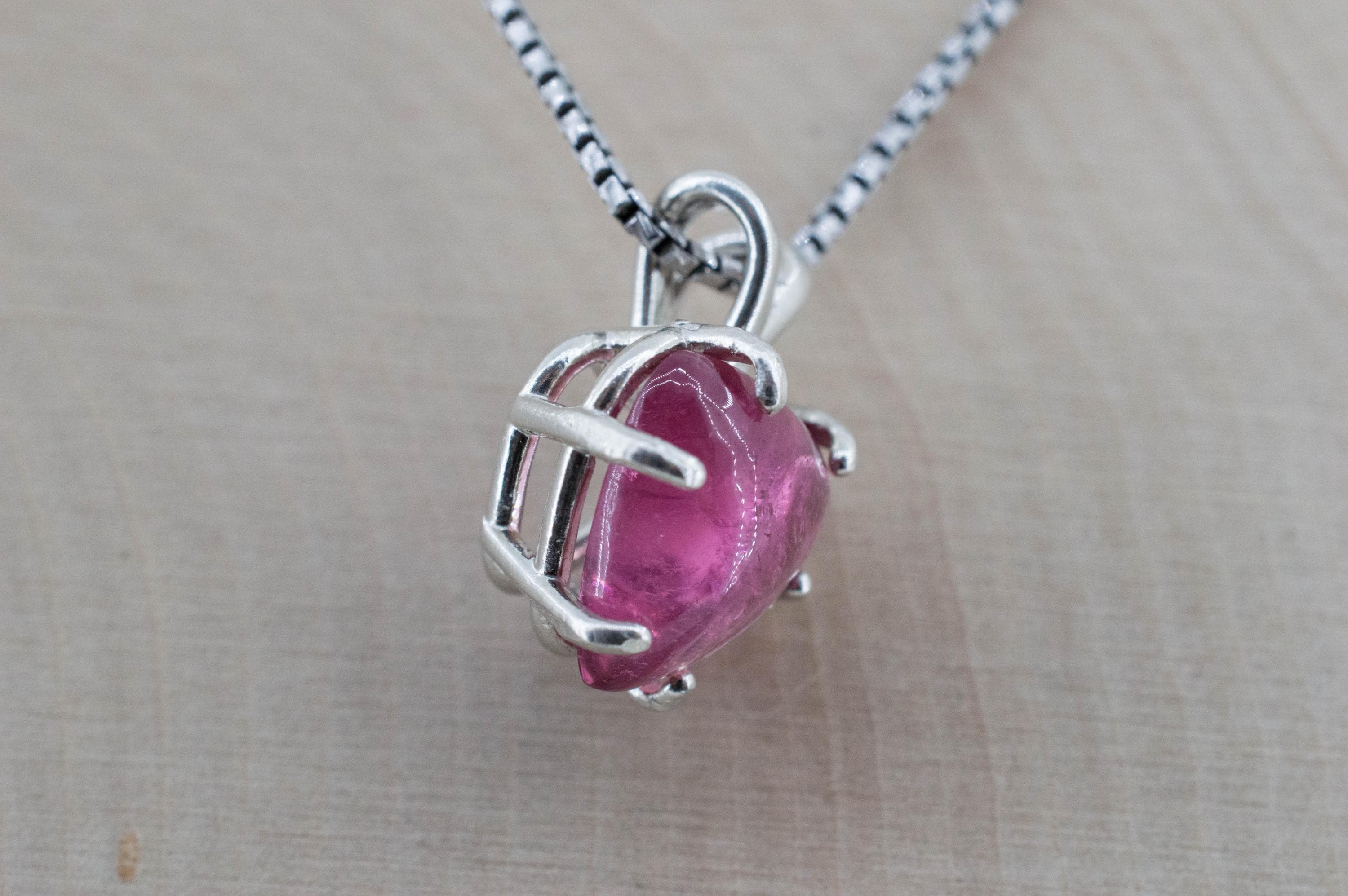 Pink Tourmaline Pendant, Natural Untreated San Diego Tourmaline; 4.770cts
