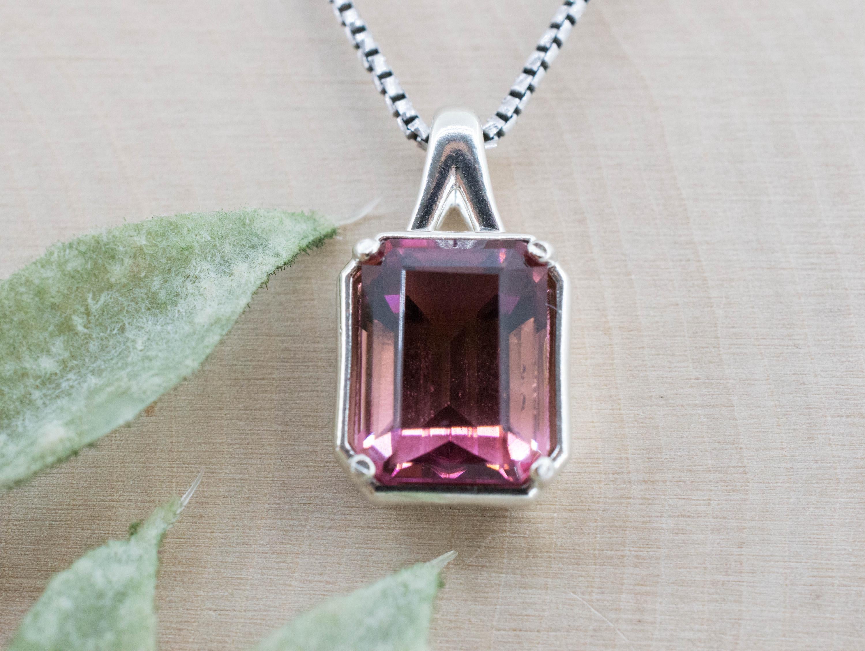 Pink Tourmaline Pendant, Natural Untreated San Diego Tourmaline; 6.265cts