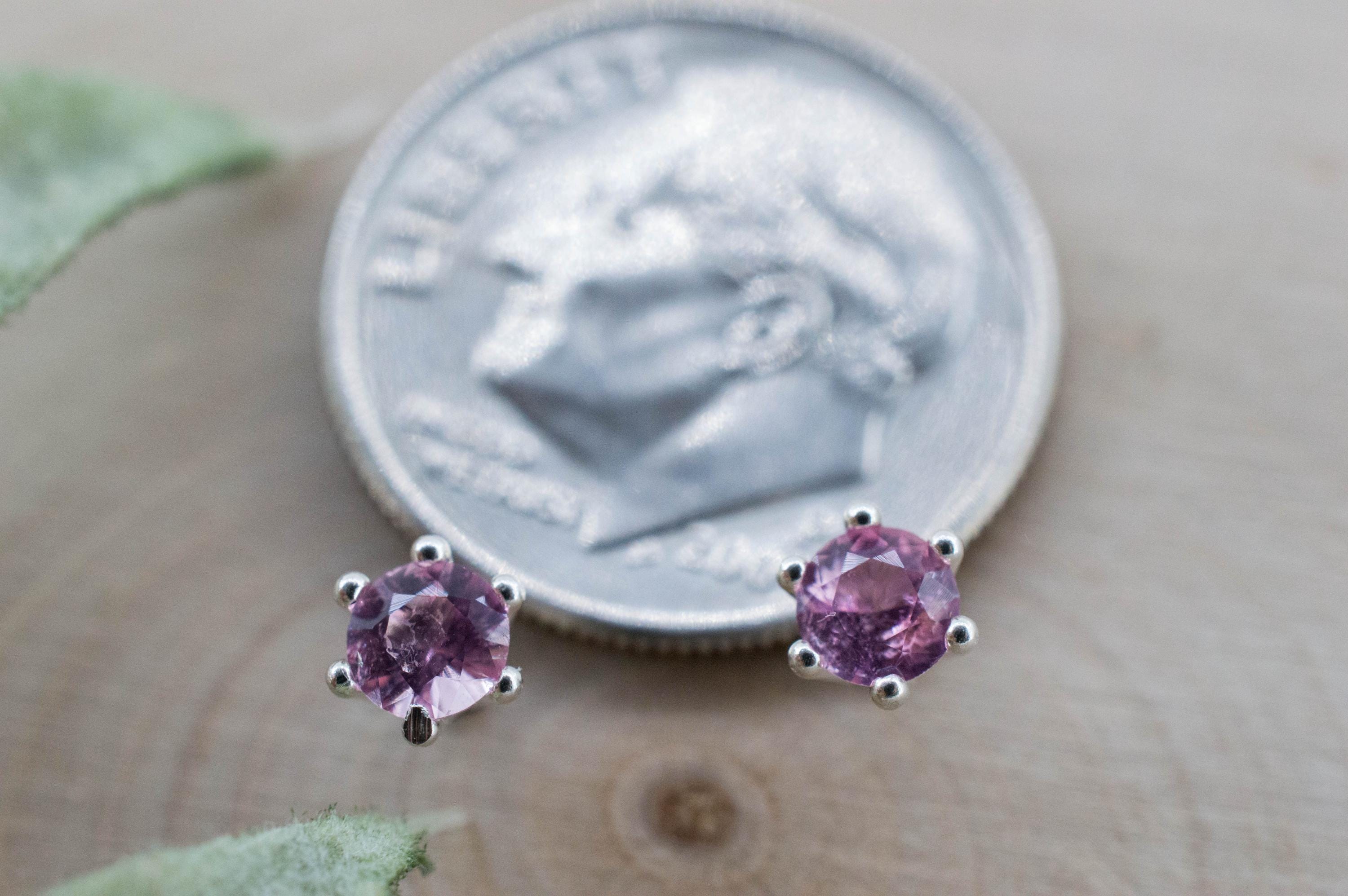 Pink Tourmaline Earrings; Natural Untreated San Diego Tourmaline; 0.275ctw