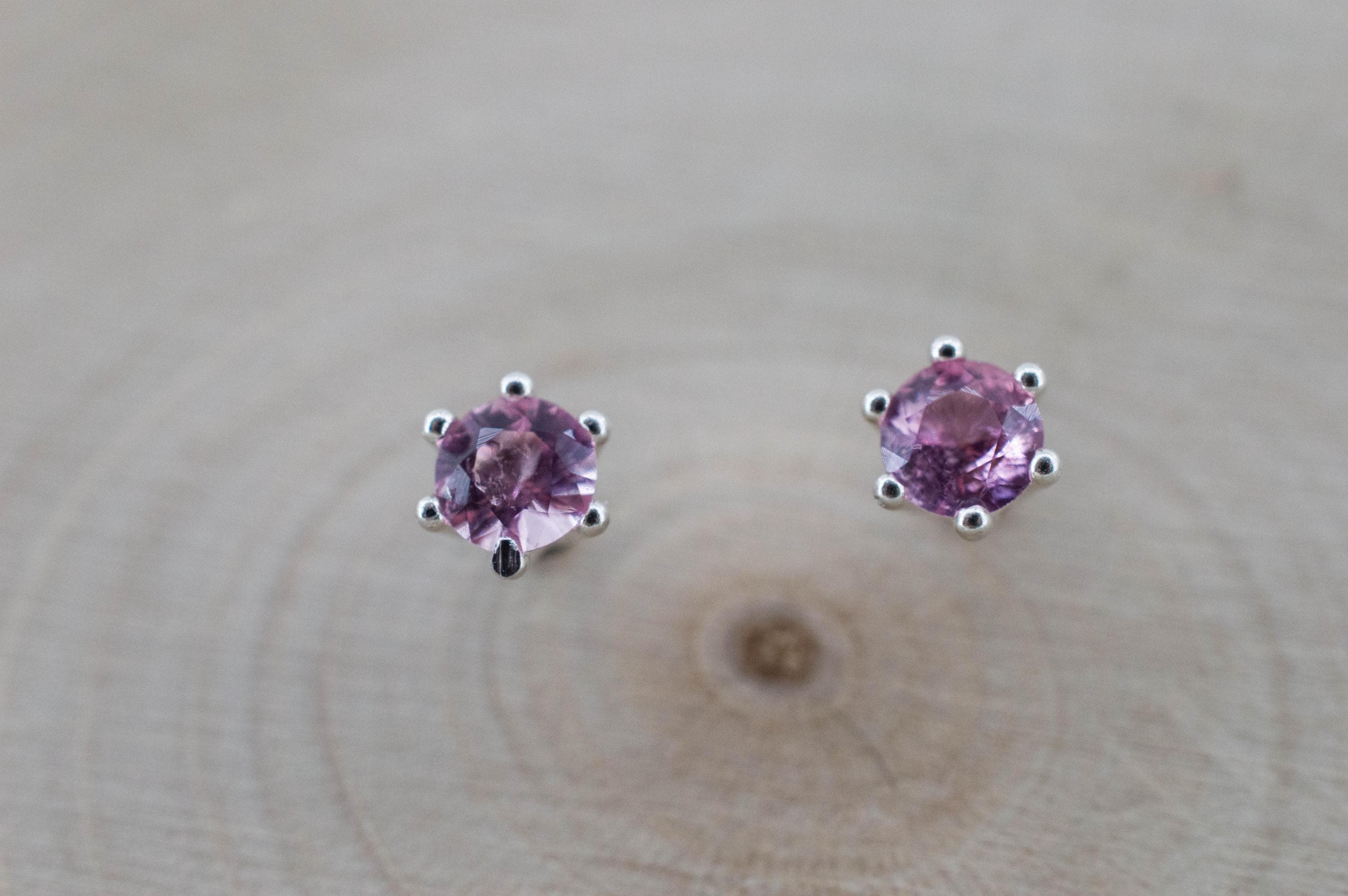 Pink Tourmaline Earrings; Natural Untreated San Diego Tourmaline; 0.275ctw