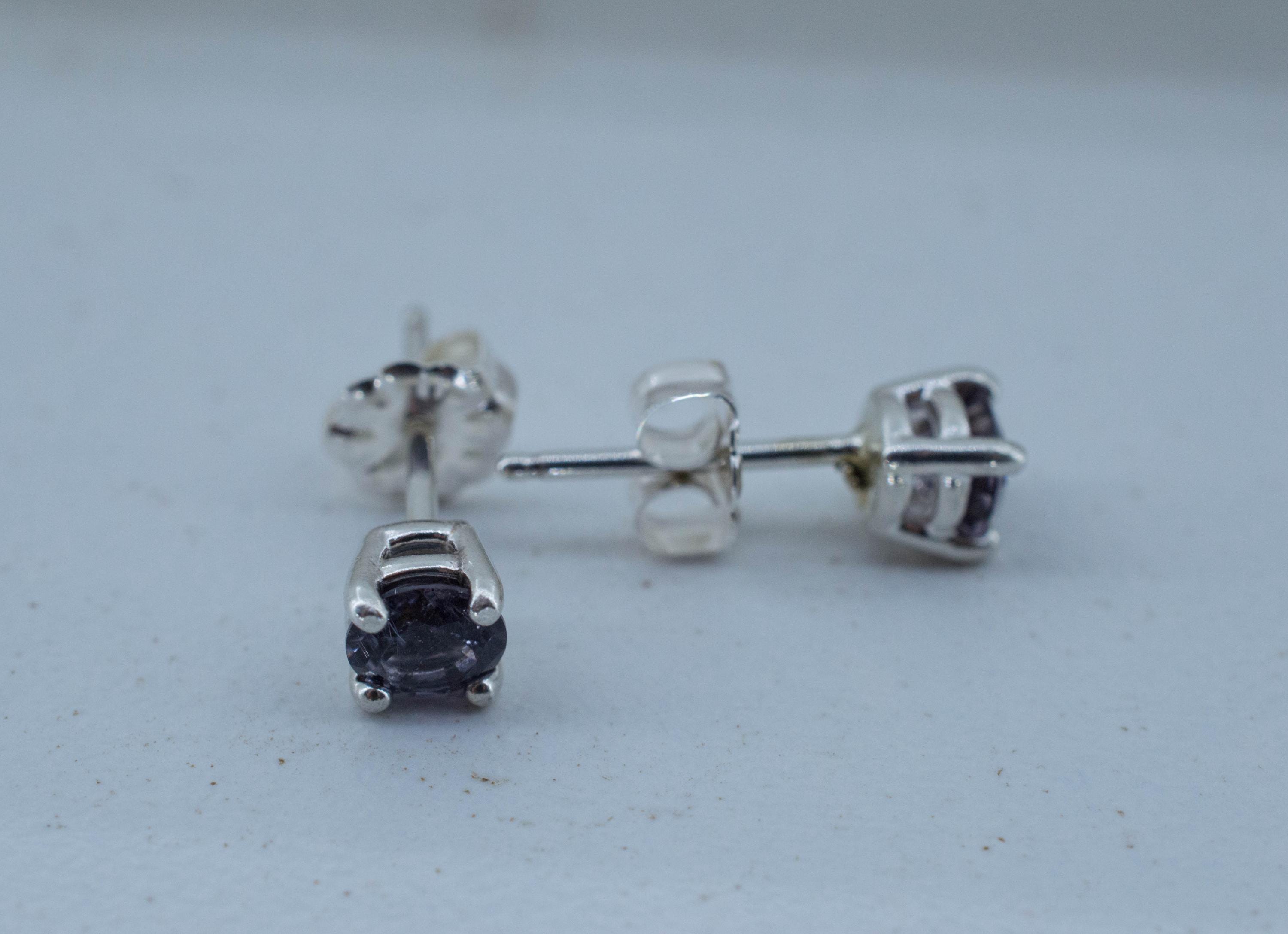 Purple Tourmaline Earrings; Natural Untreated San Diego Tourmaline; 0.635ctw