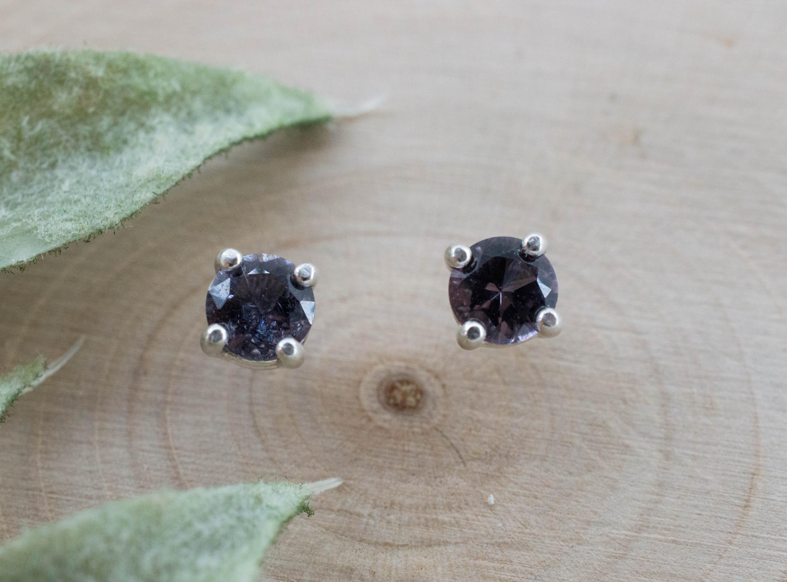 Purple Tourmaline Earrings; Natural Untreated San Diego Tourmaline; 0.635ctw