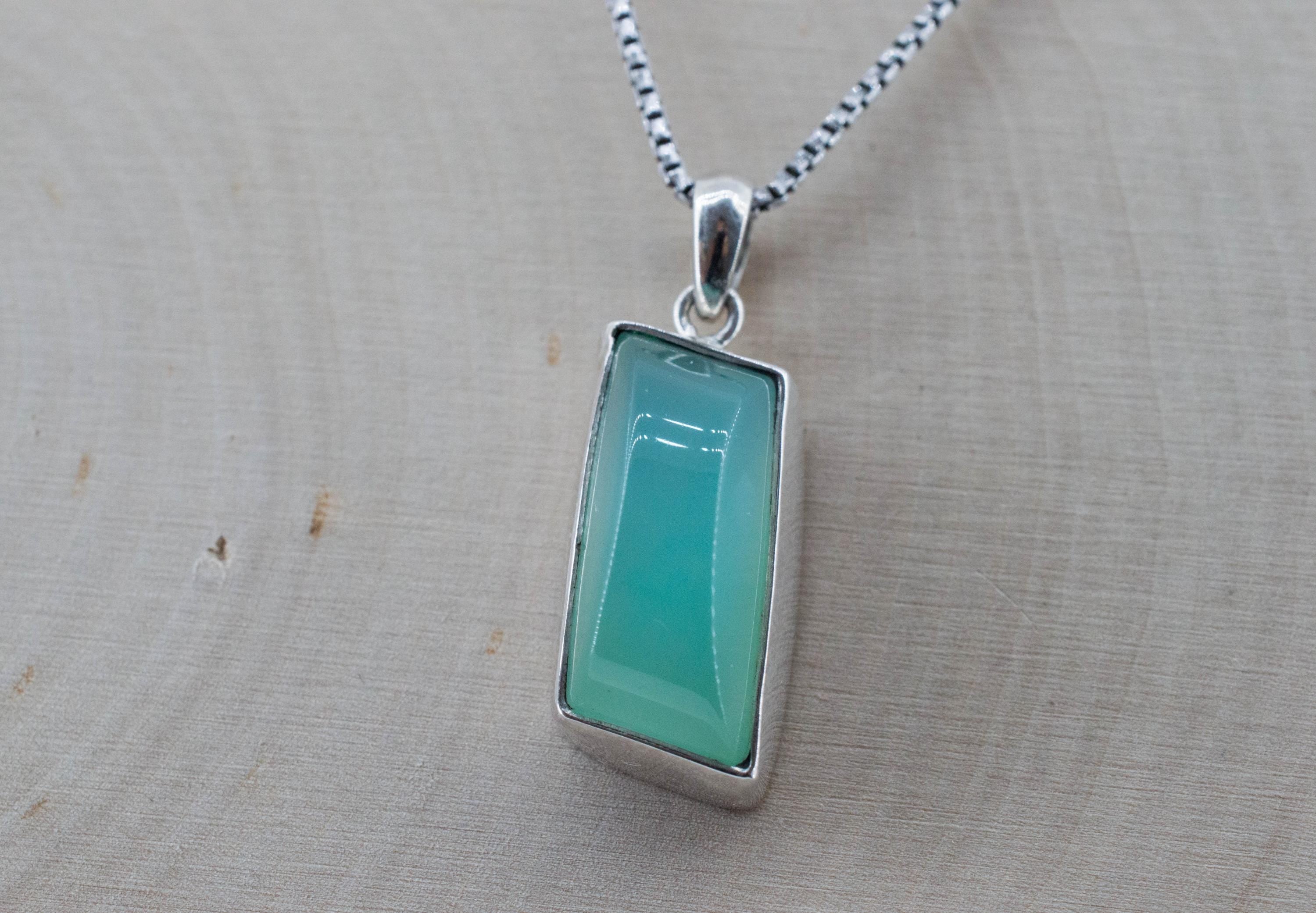 Chrysoprase Pendant; Natural Untreated Australia Chrysoprase; 10.210cts