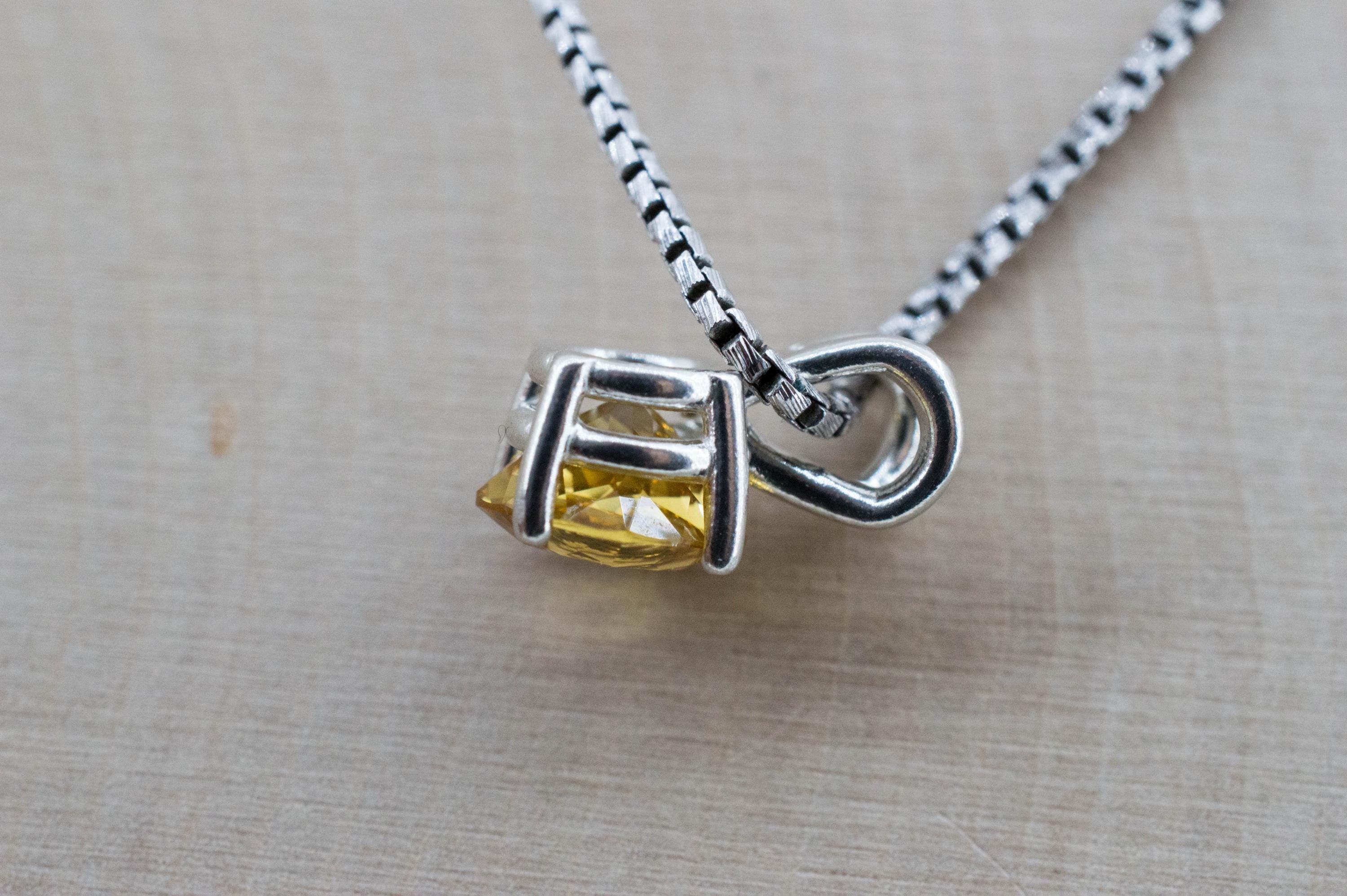 Heliodor Pendant, Natural Untreated Brazil Golden Beryl; 1.285cts