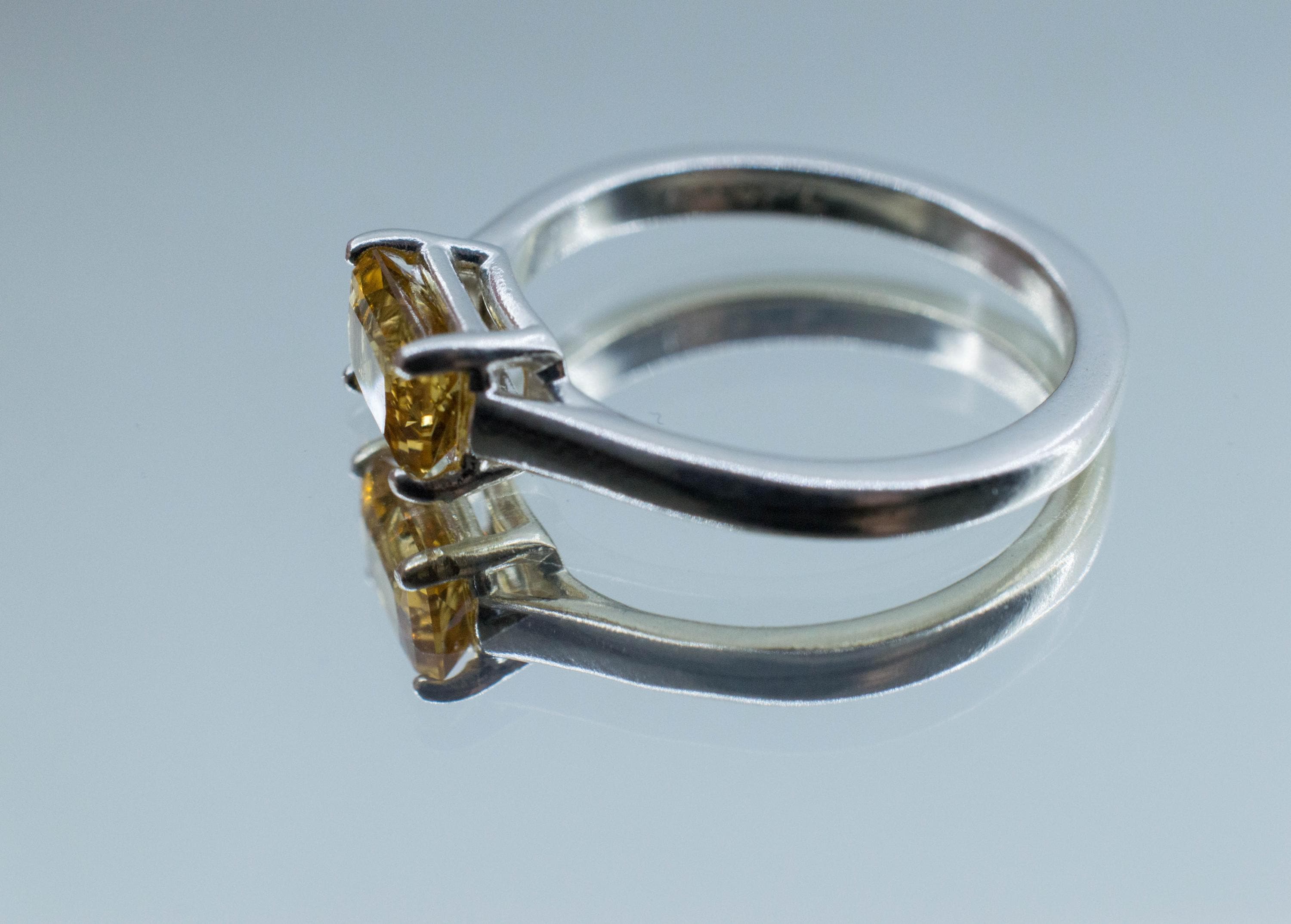 Heliodor Ring, Natural Untreated Brazil Golden Beryl; 0.835cts