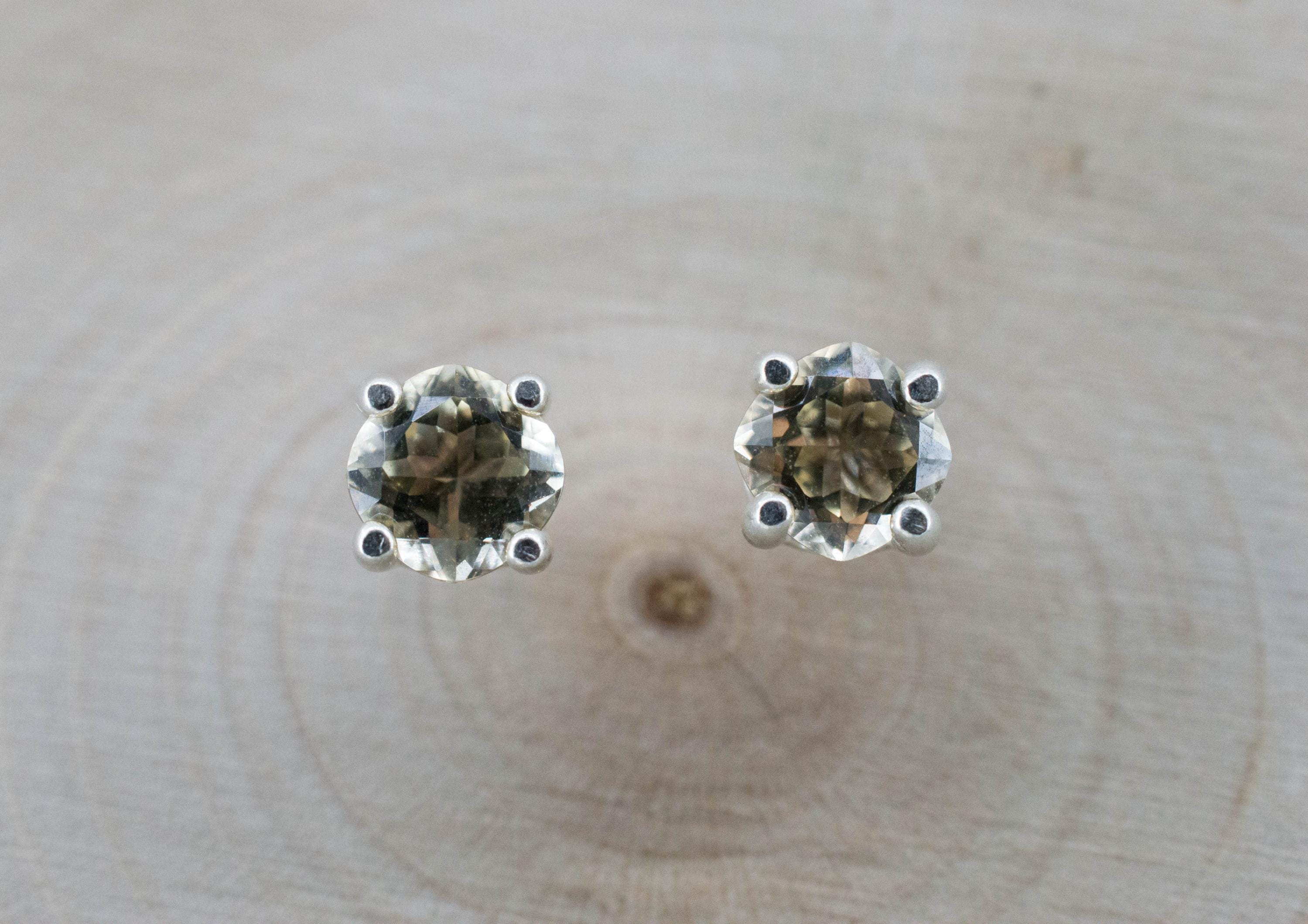 Heliodor Earrings, Natural Untreated Brazil Golden Beryl; 0.905cts