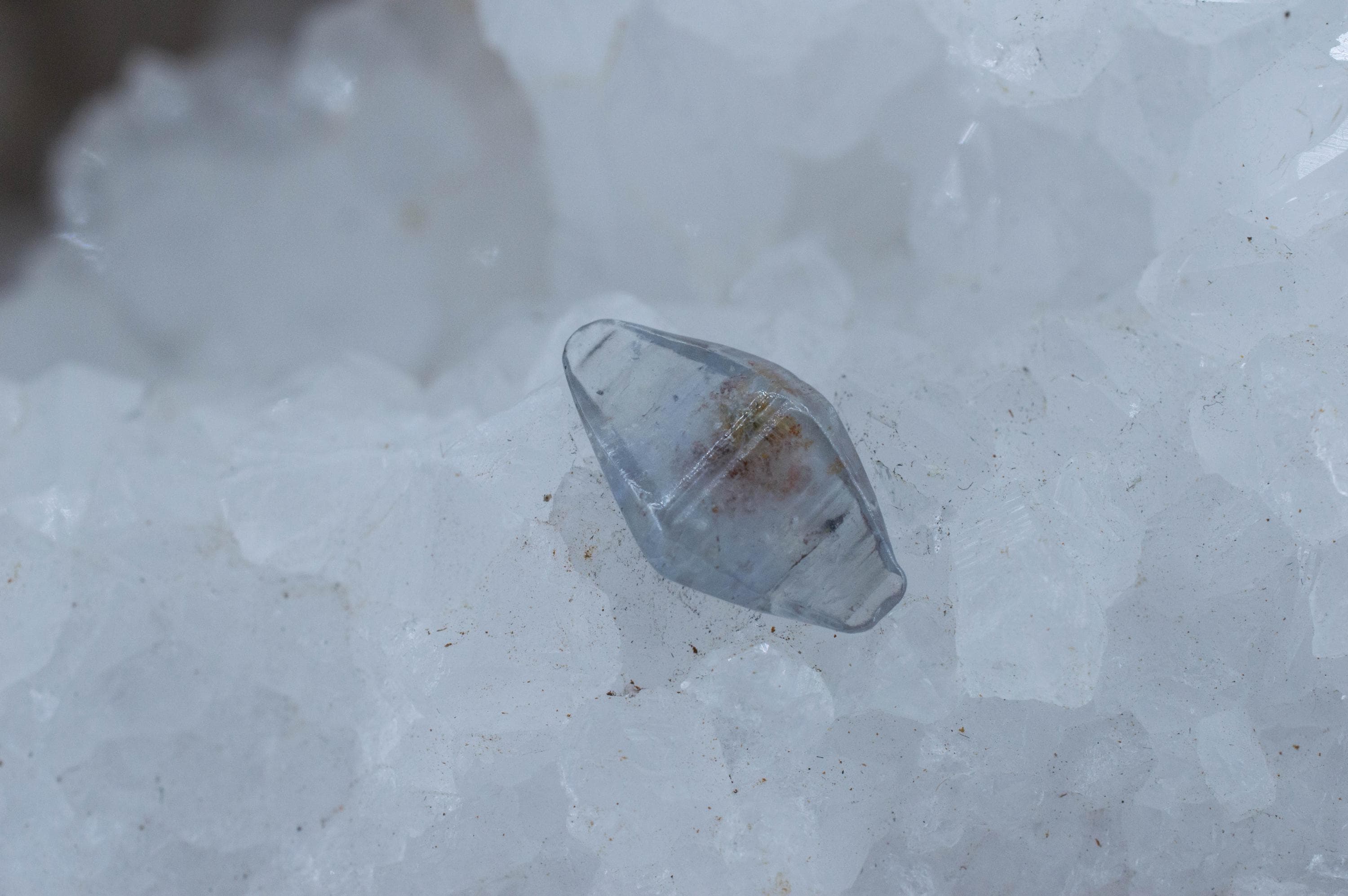 Blue Sapphire Specimen; Natural Untreated Sri Lanka Dogtooth Sapphire Crystal; 6.390cts