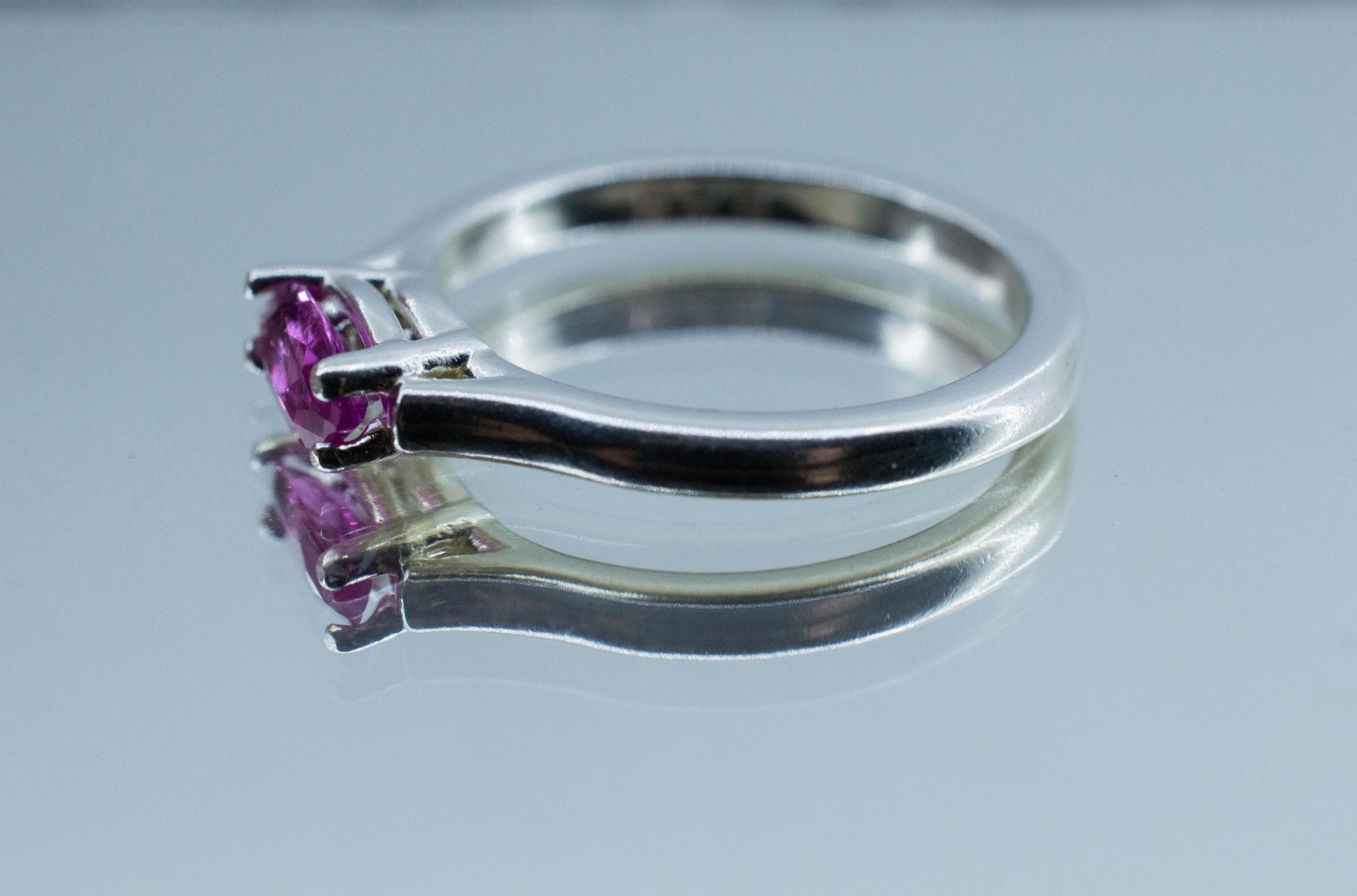 Pink Sapphire Ring, Natural Untreated Vietnam Sapphire; 0.540cts