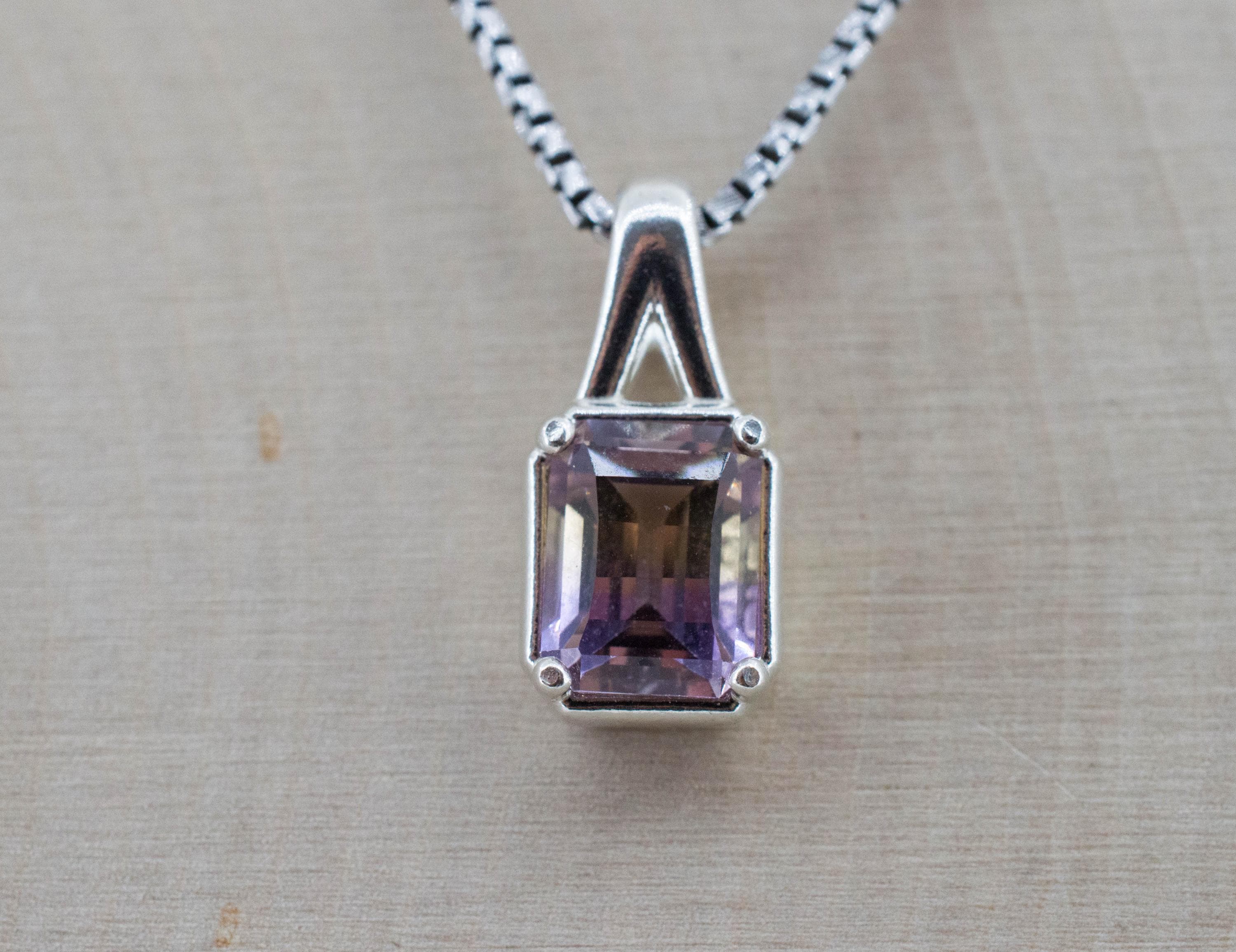 Ametrine Pendant; Natural Untreated Bolivia Ametrine; 1.625cts
