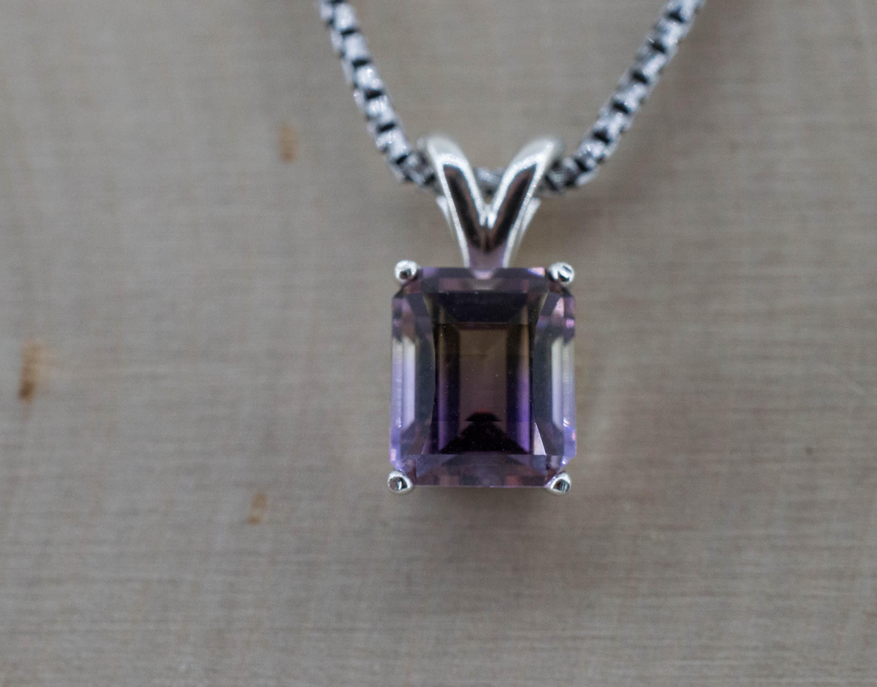 Ametrine Pendant; Natural Untreated Bolivia Ametrine; 2.150cts