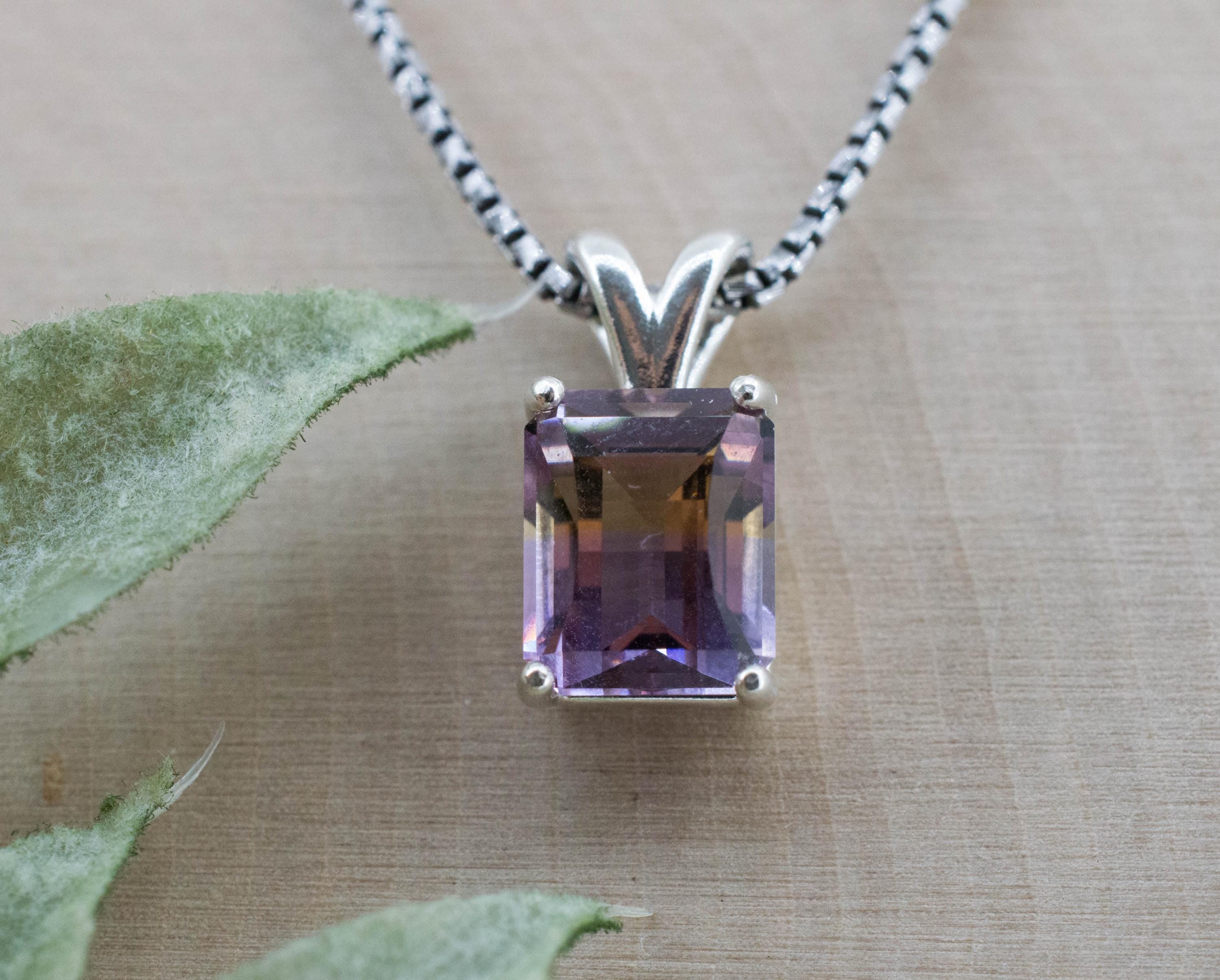Ametrine Pendant; Natural Untreated Bolivia Ametrine; 3.035cts
