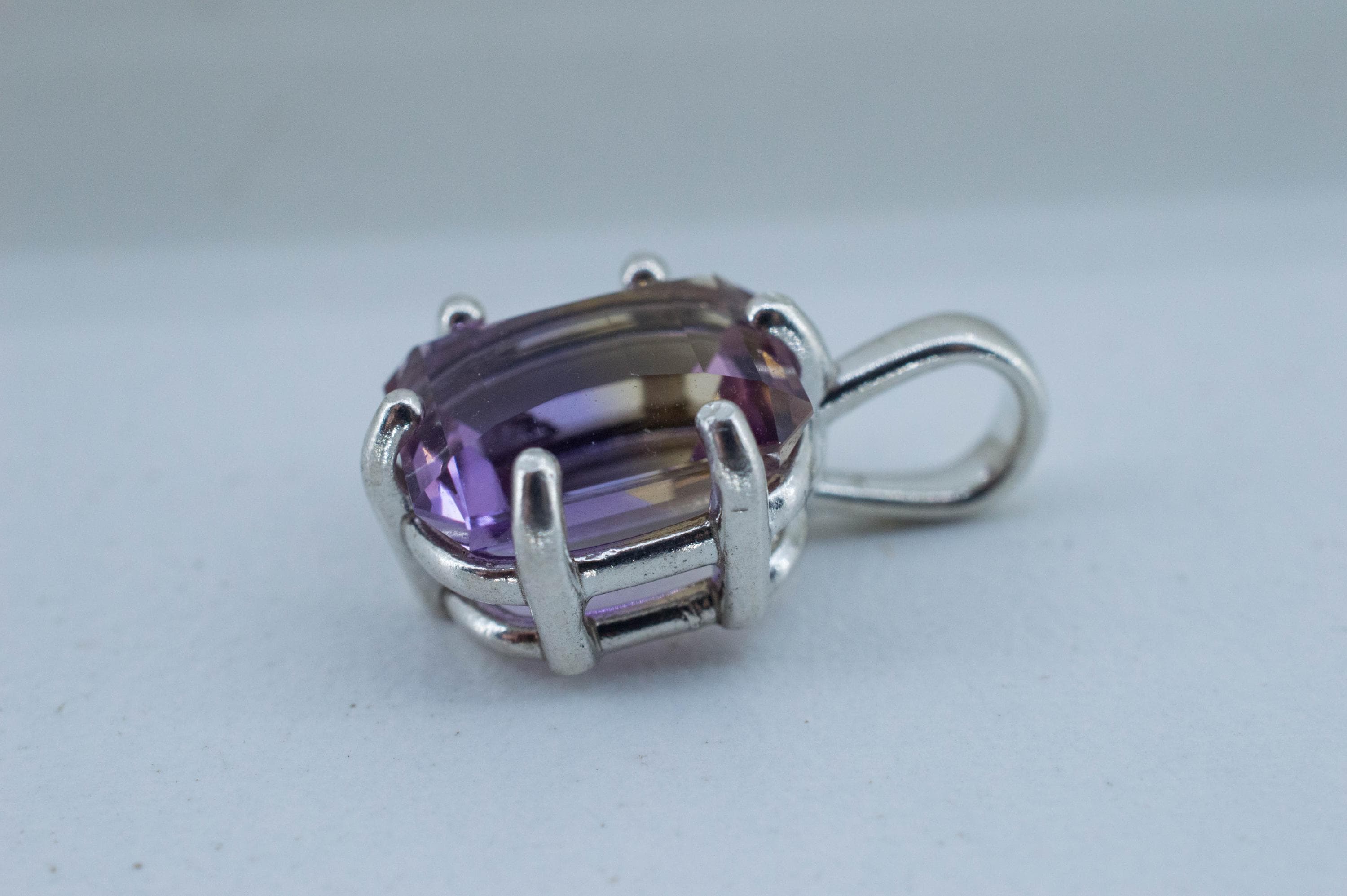 Ametrine Pendant; Natural Untreated Bolivia Ametrine; 4.310ct