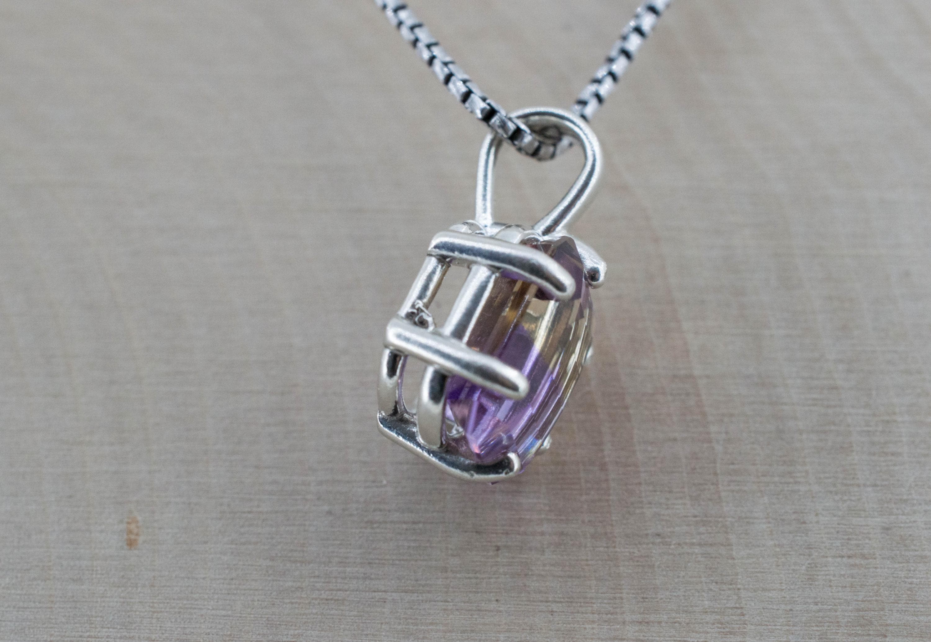 Ametrine Pendant; Natural Untreated Bolivia Ametrine; 4.310ct
