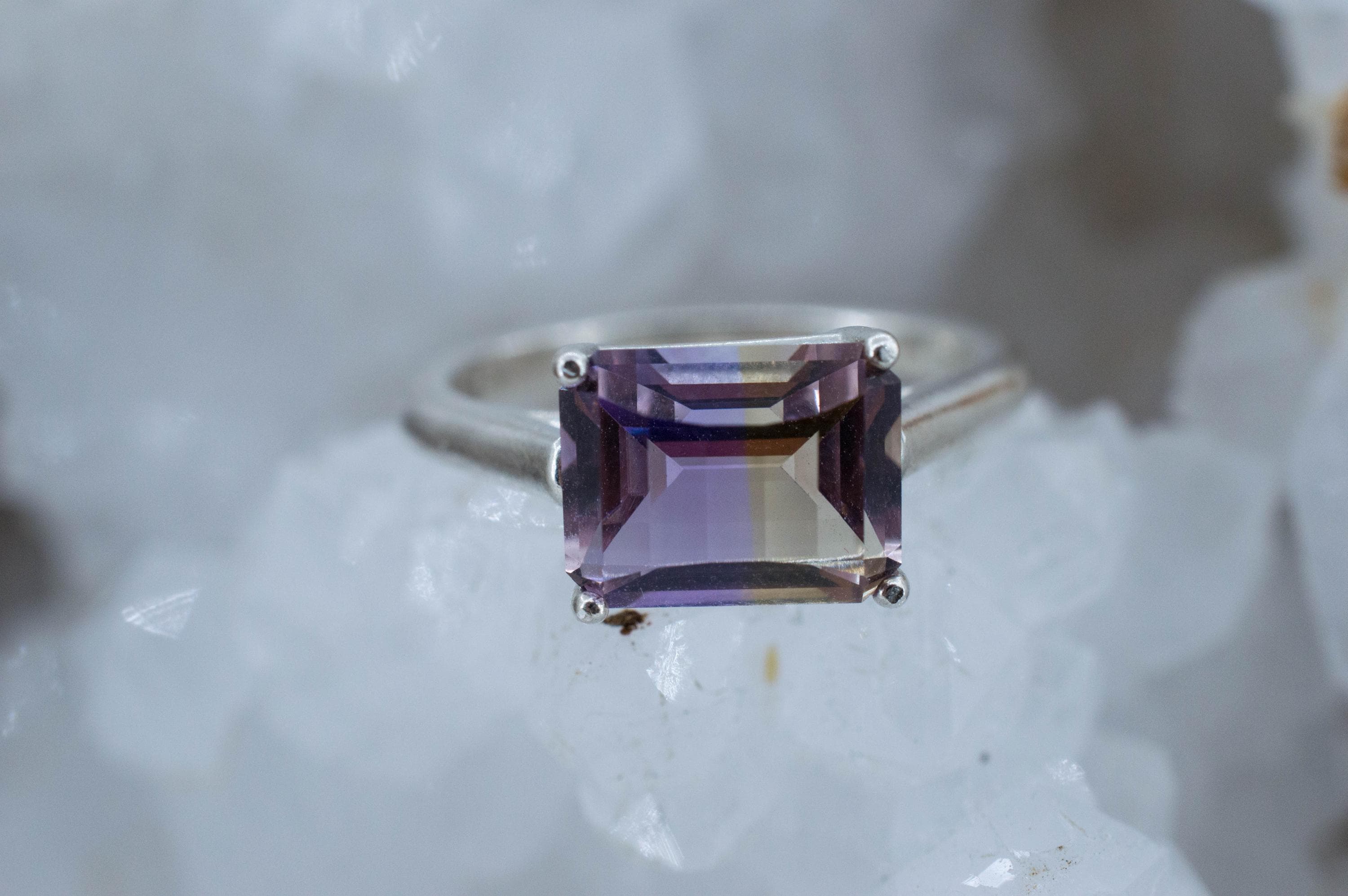 Ametrine Ring, Natural Untreated Bolivia Ametrine; 2.335cts