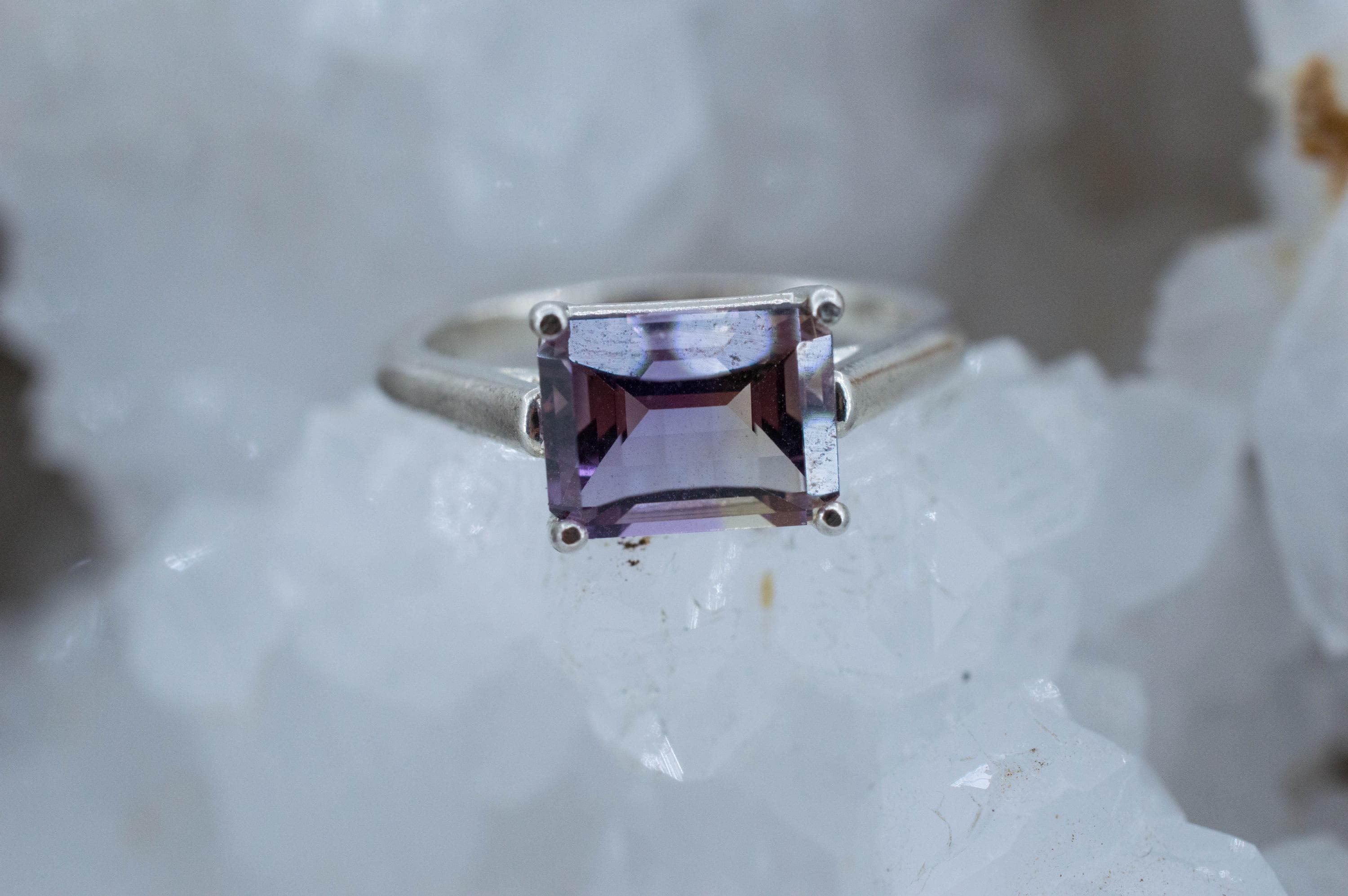 Ametrine Ring, Natural Untreated Bolivia Ametrine; 2.725cts