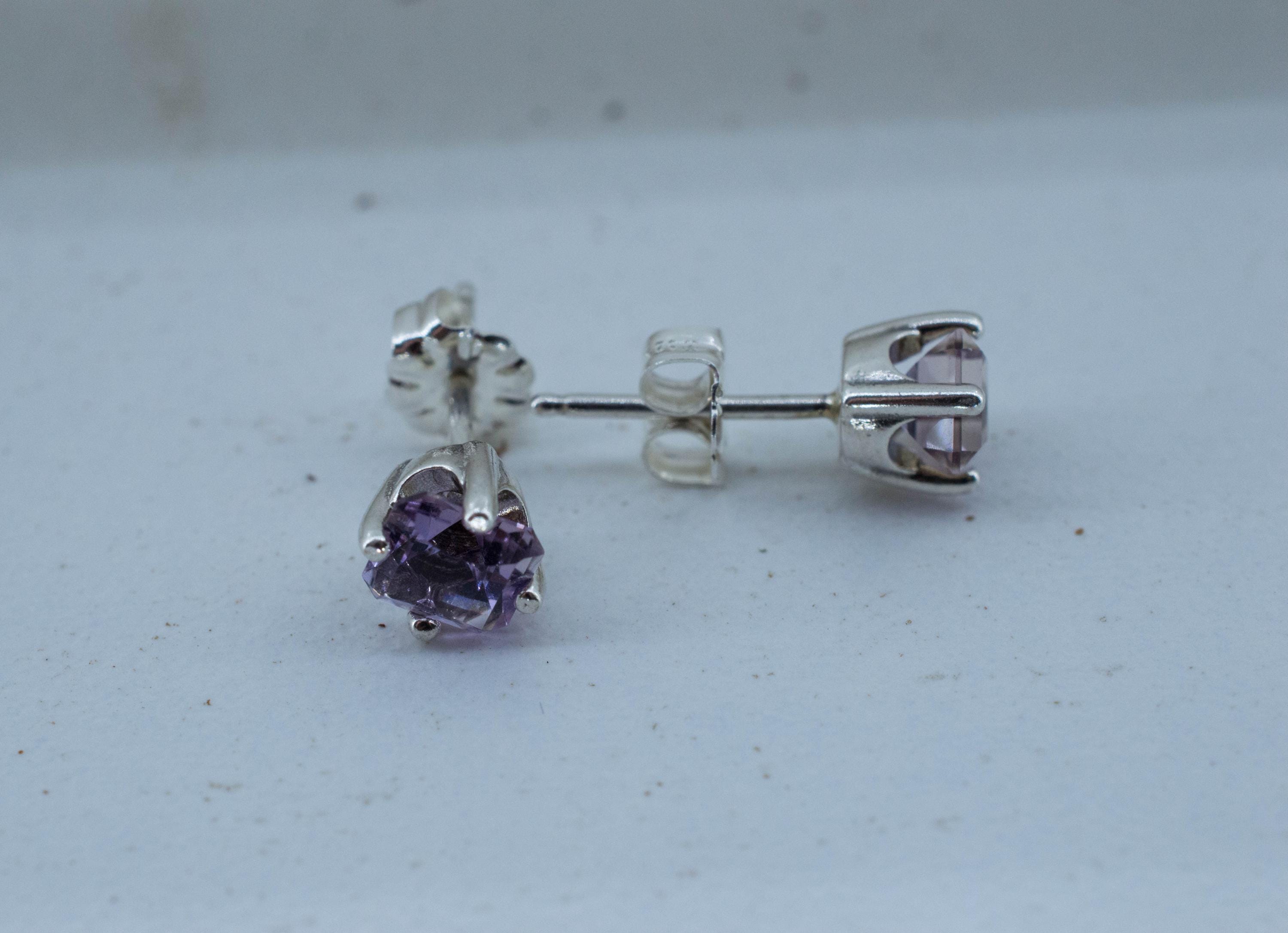 Ametrine Earrings; Natural Untreated Bolivia Ametrine; 1.260cts