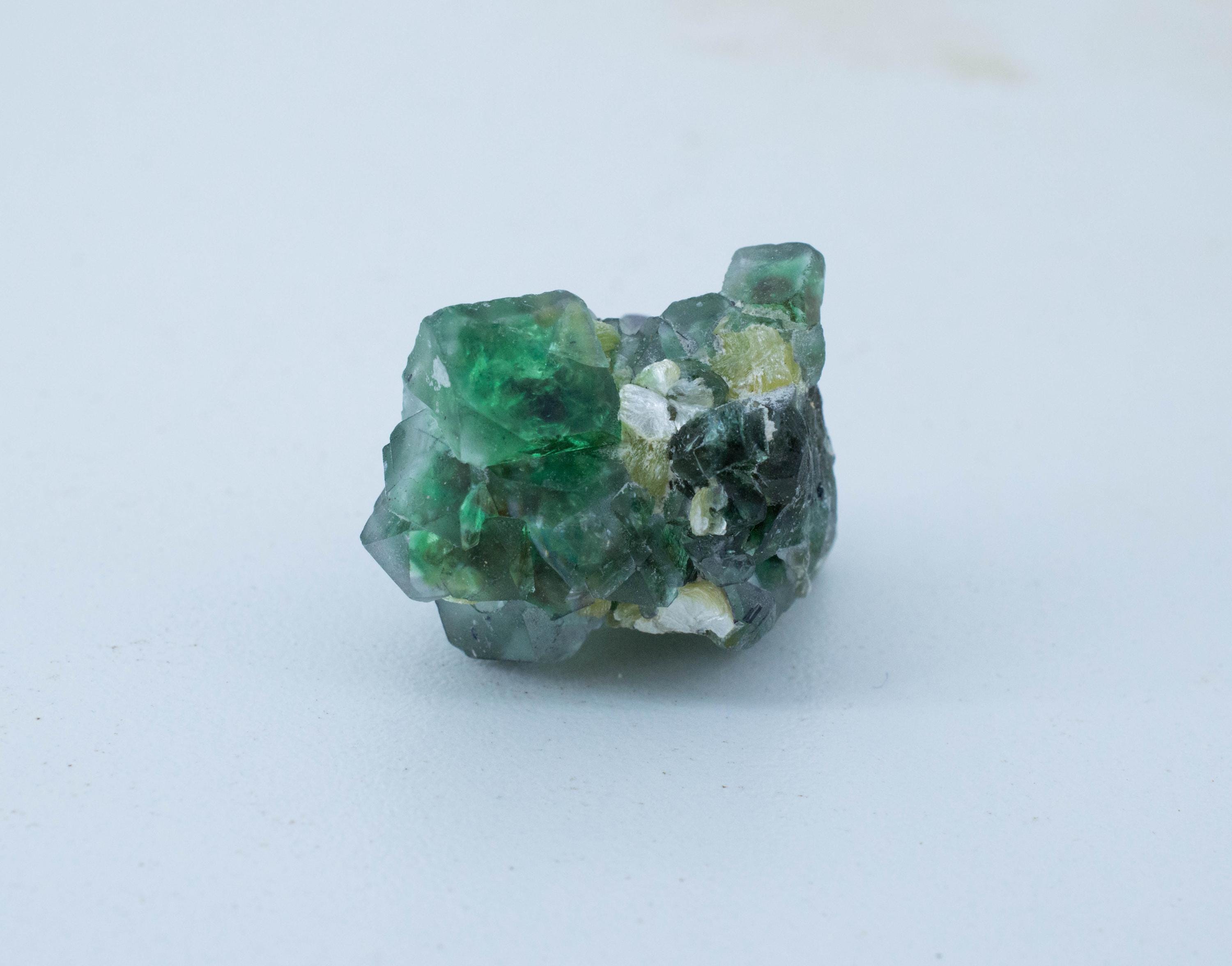 Fluorite with Muscovite Specimen; Natural Untreated Erongo Namibia Fluorite; 19.713 grams