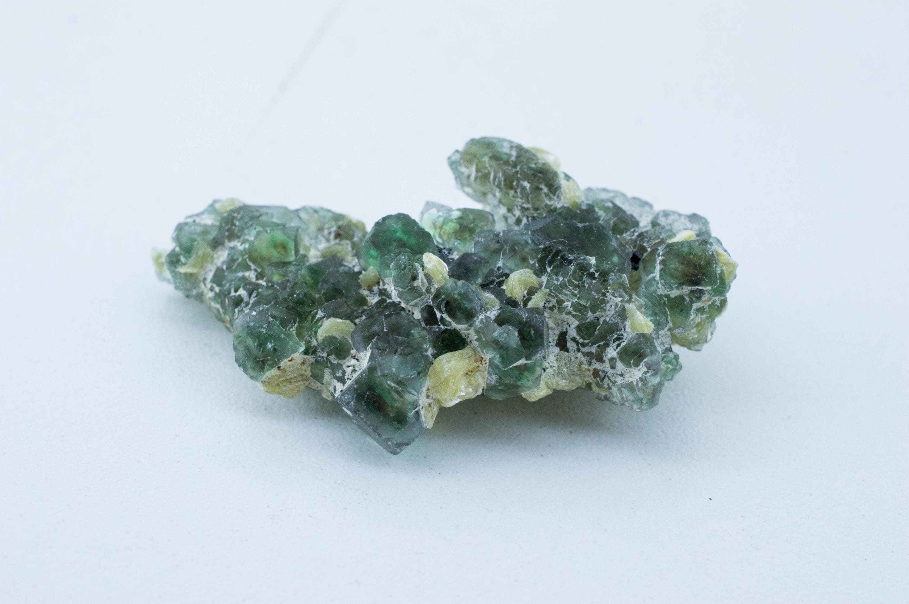 Fluorite with Muscovite Specimen; Natural Untreated Erongo Namibia Fluorite; 23.904 grams