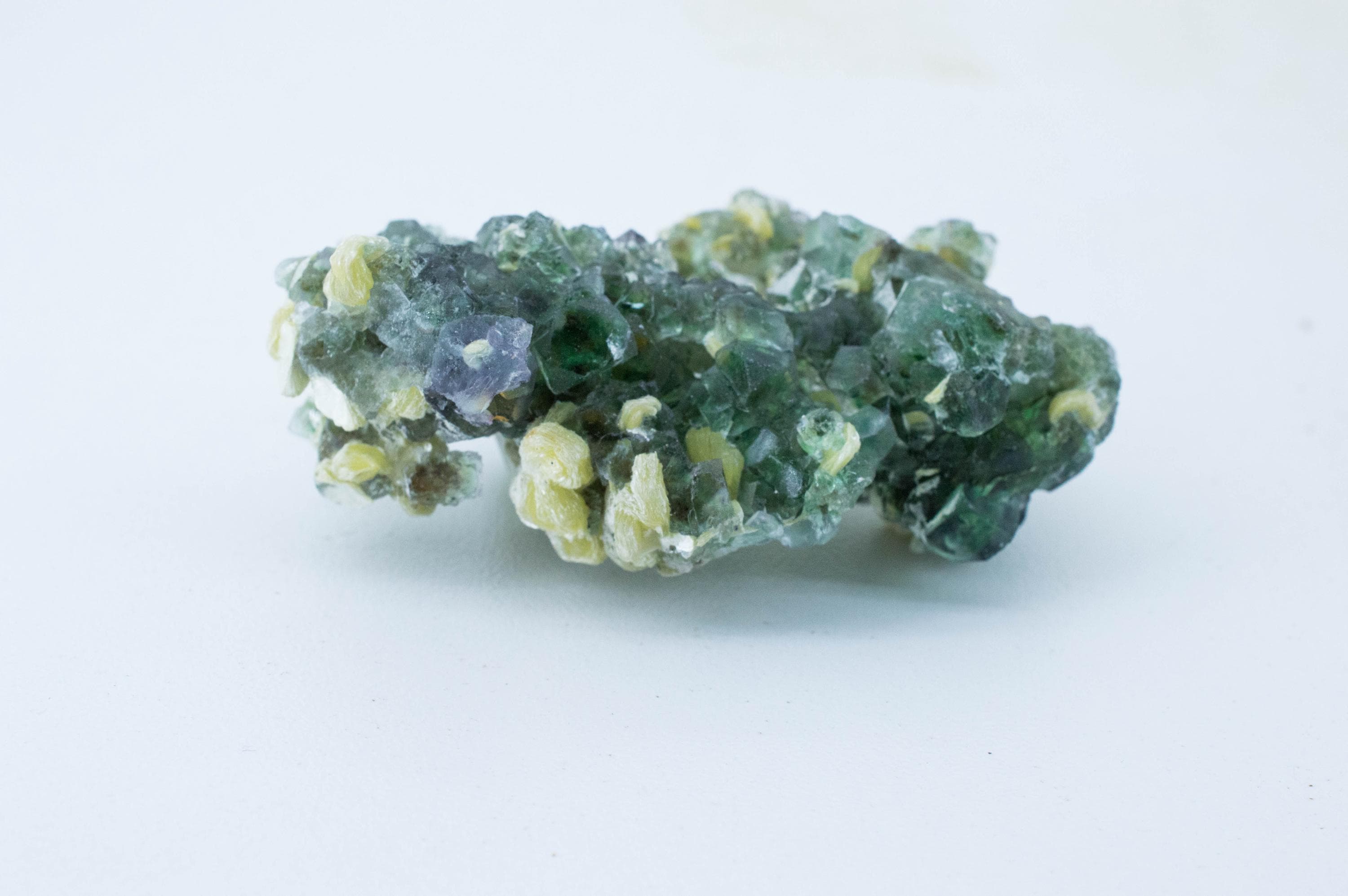 Fluorite with Muscovite Specimen; Natural Untreated Erongo Namibia Fluorite; 47.000 grams