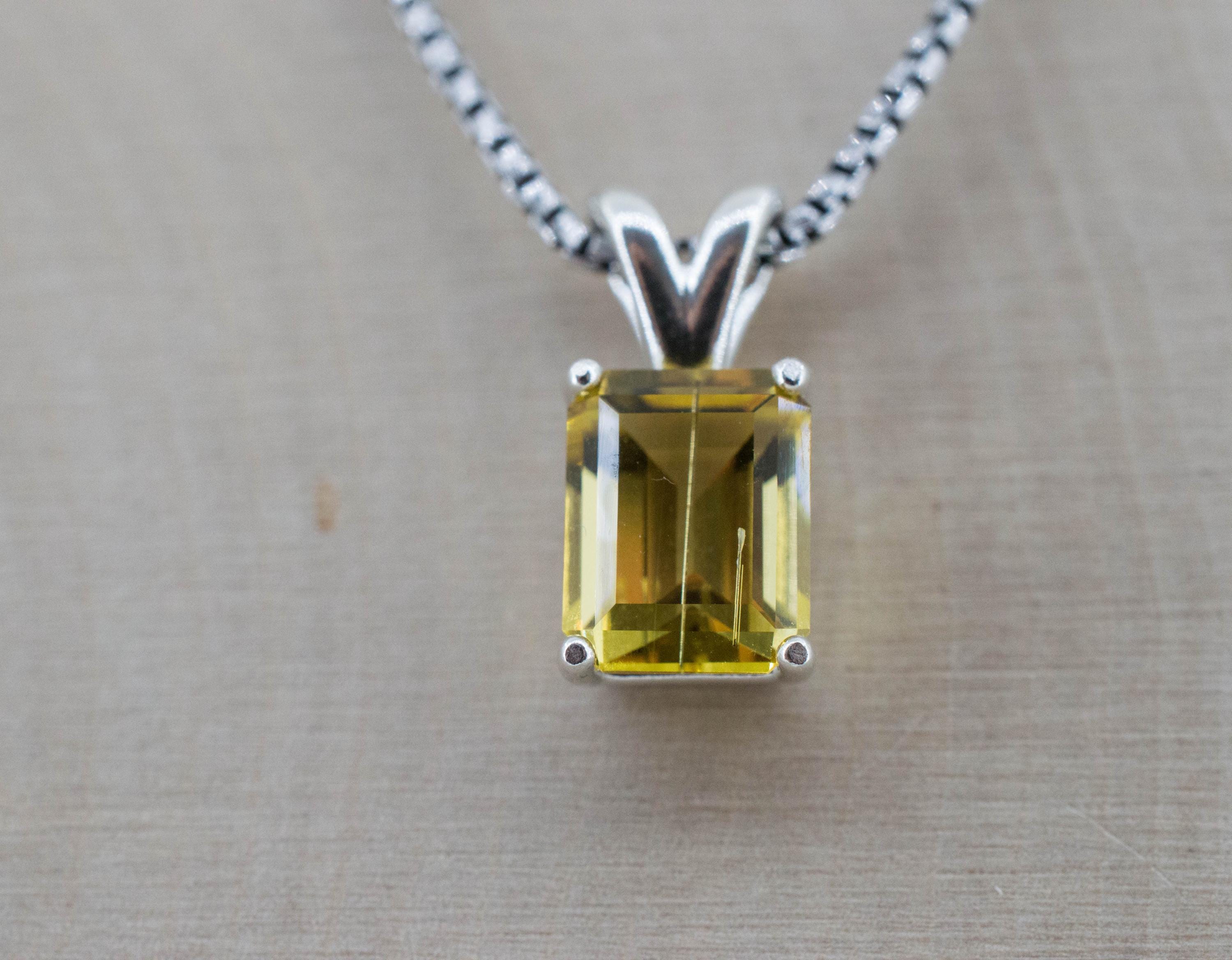 Heliodor Pendant, Natural Untreated Brazil Golden Beryl; 2.255cts
