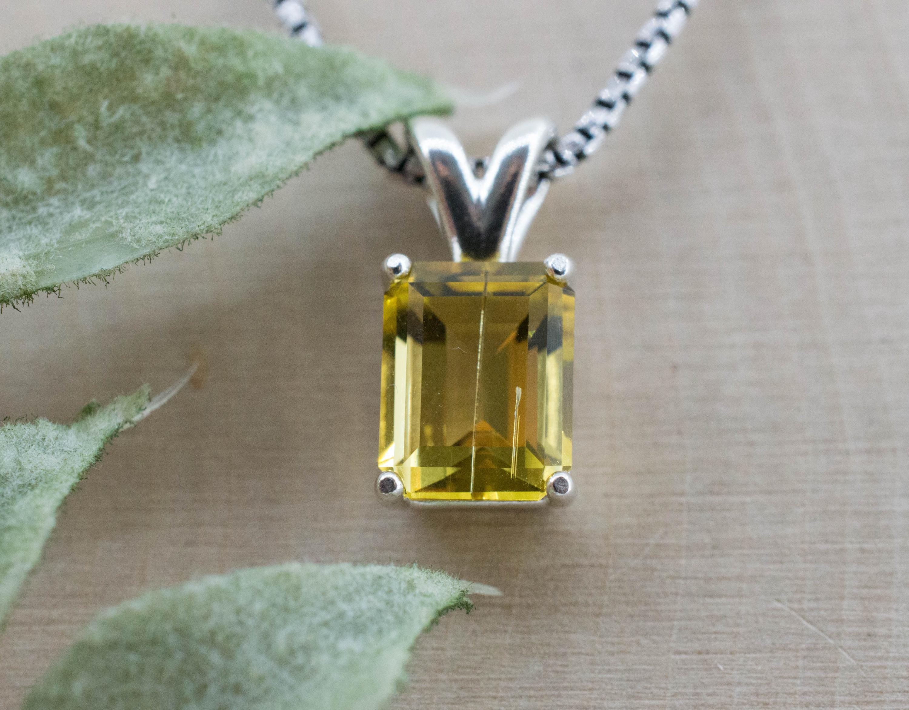 Heliodor Pendant, Natural Untreated Brazil Golden Beryl; 2.255cts