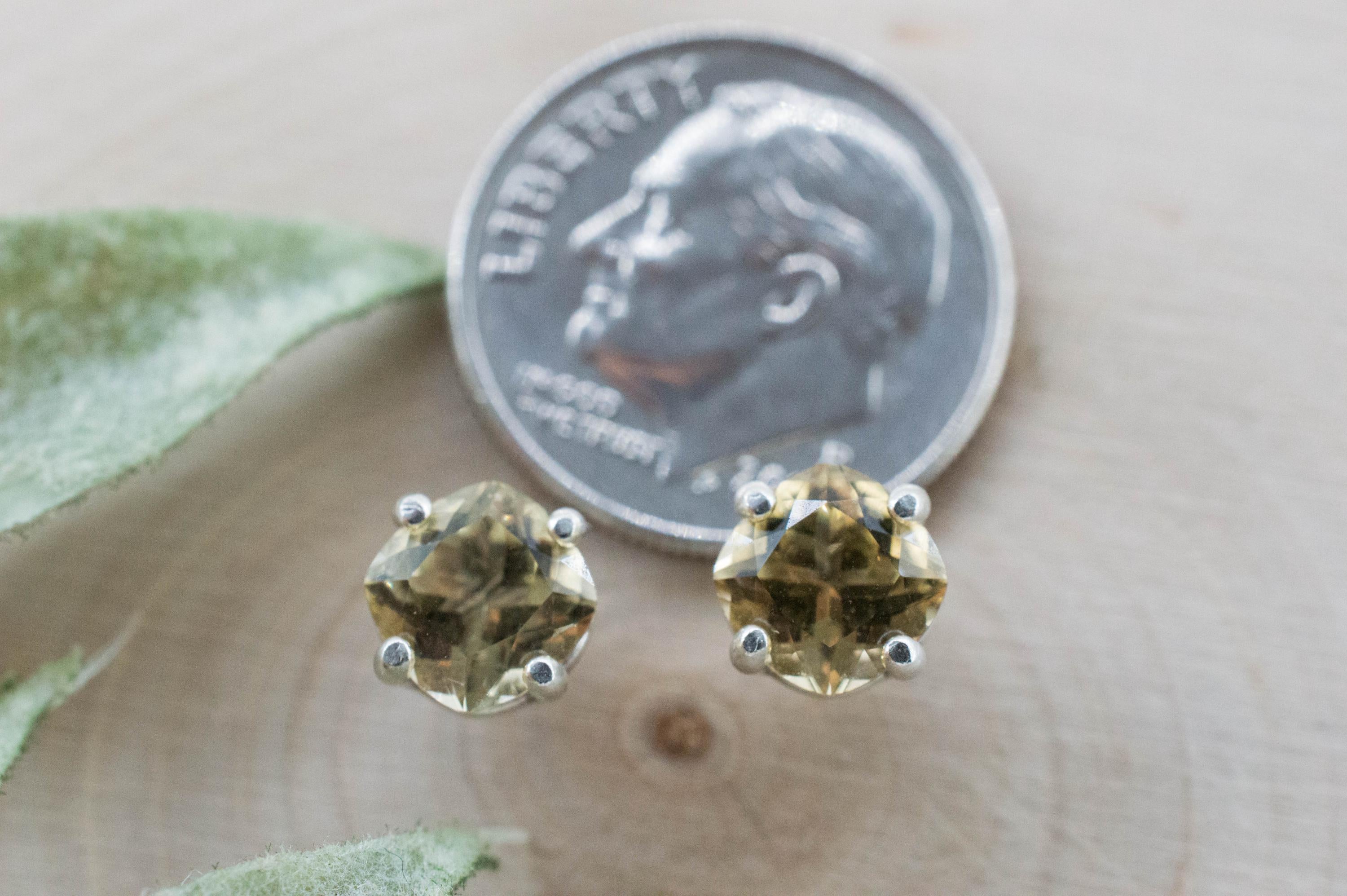 Heliodor Earrings, Natural Untreated Brazil Golden Beryl; 1.660cts