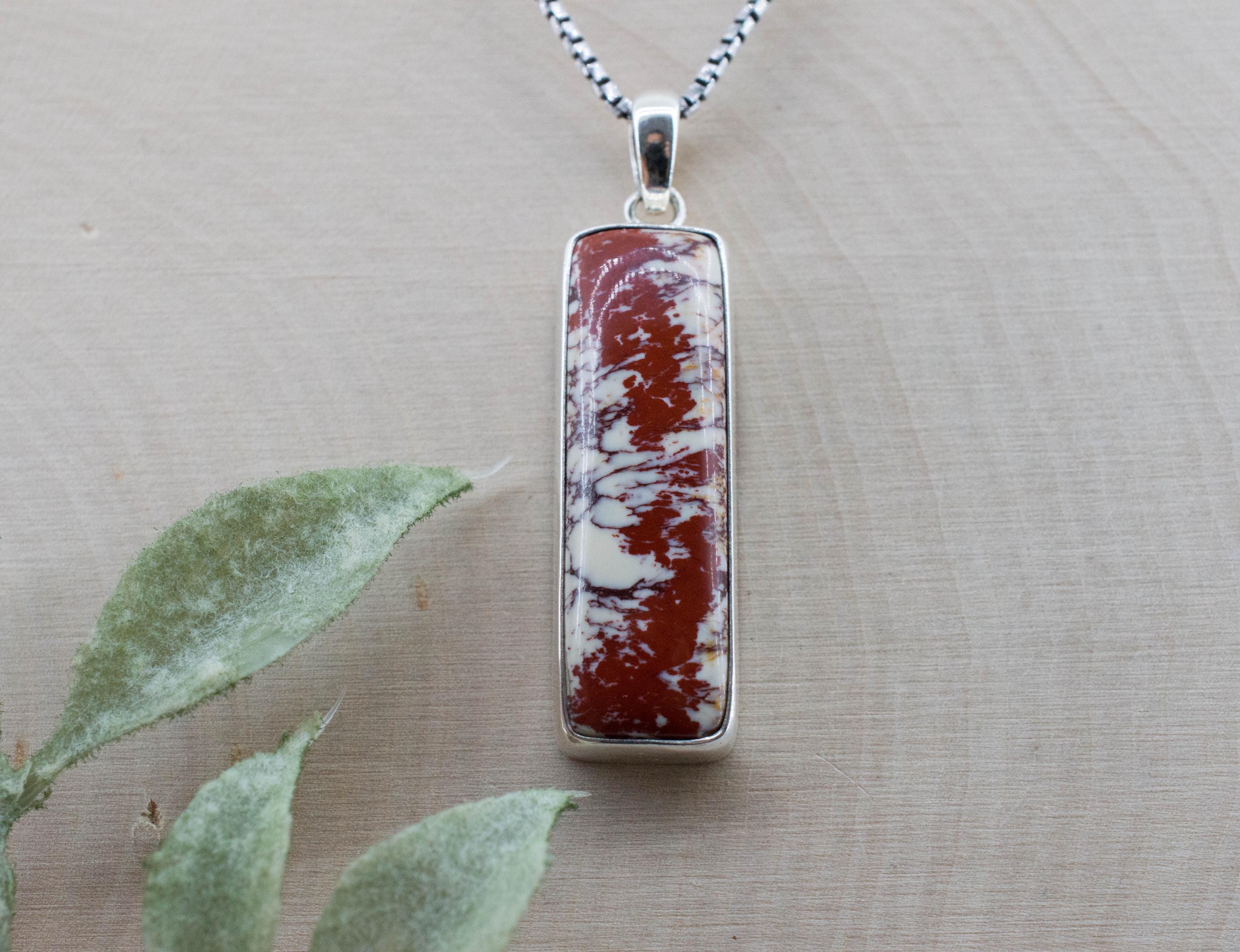 Alunite Pendant; Natural Untreated Arizona Alunite; 30x10mm