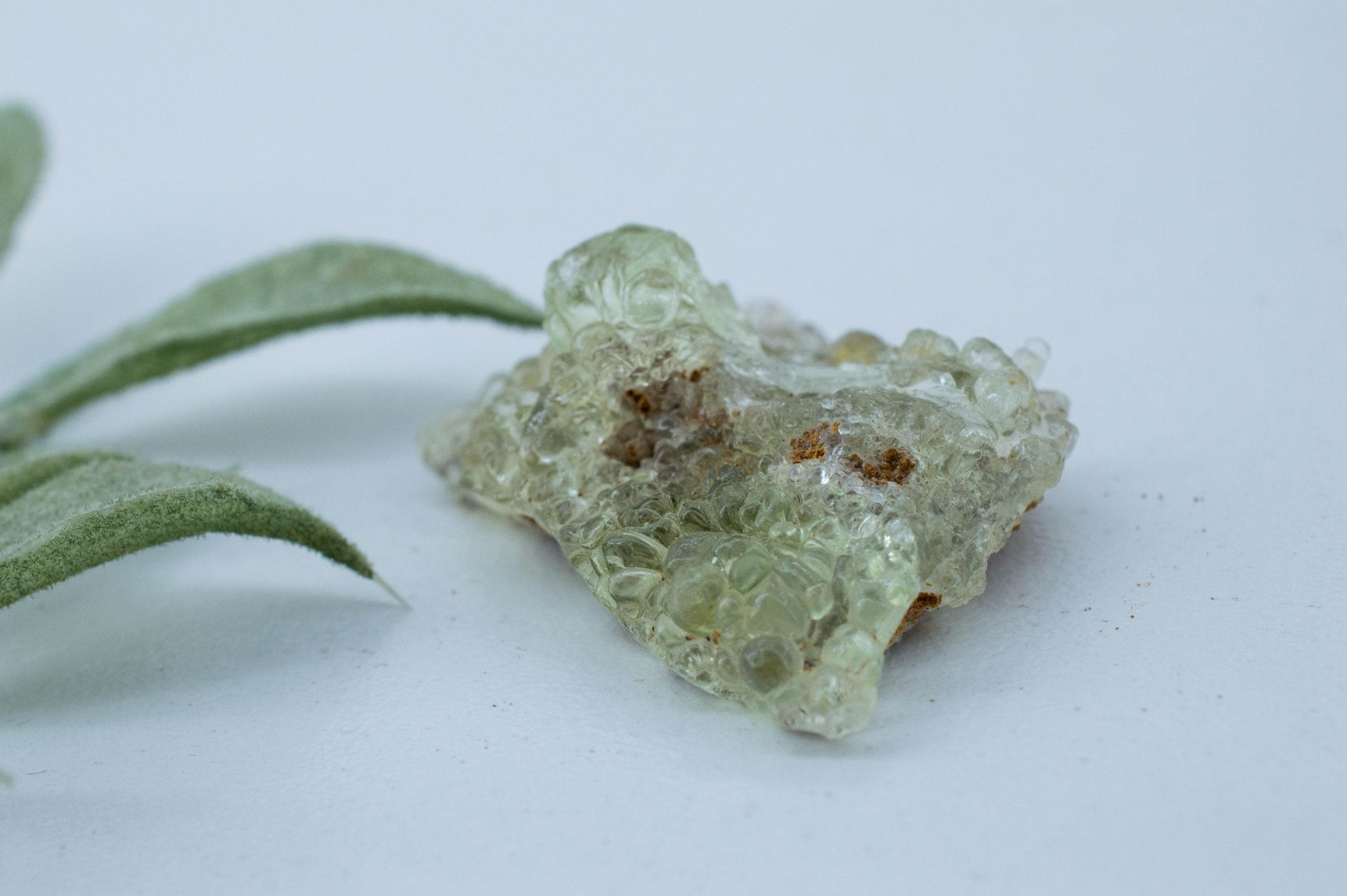 Hyalite Opal Specimen; Natural Untreated Erongo Namibia Fluorescent Opal; 36.395cts