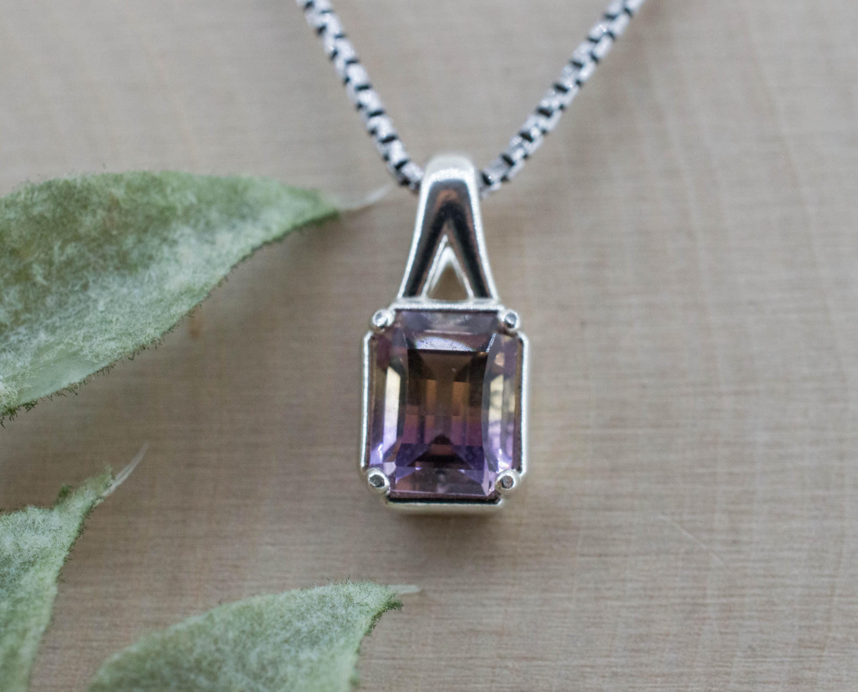 Ametrine Pendant; Natural Untreated Bolivia Ametrine; 1.625cts
