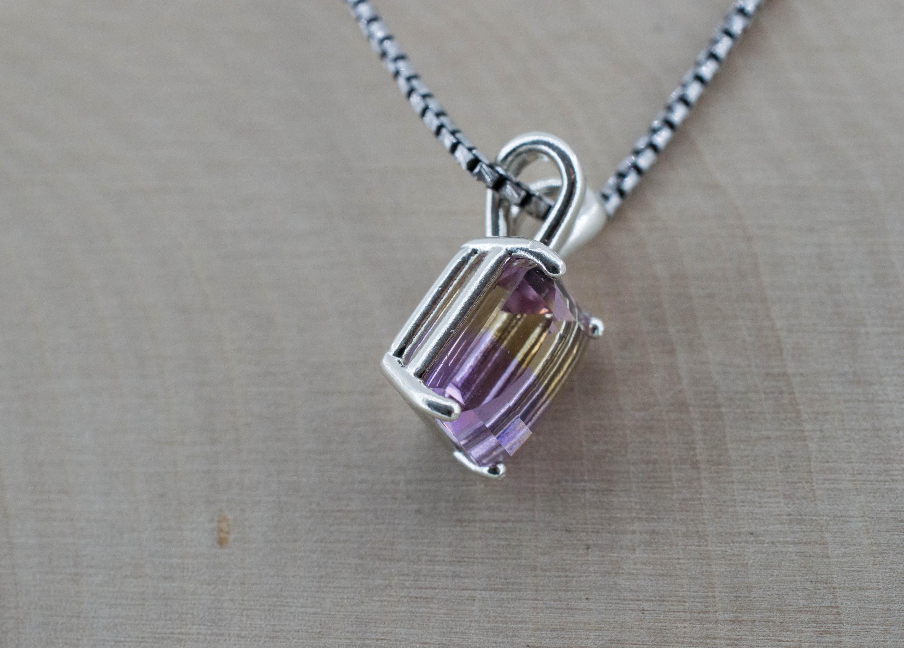 Ametrine Pendant; Natural Untreated Bolivia Ametrine; 3.035cts