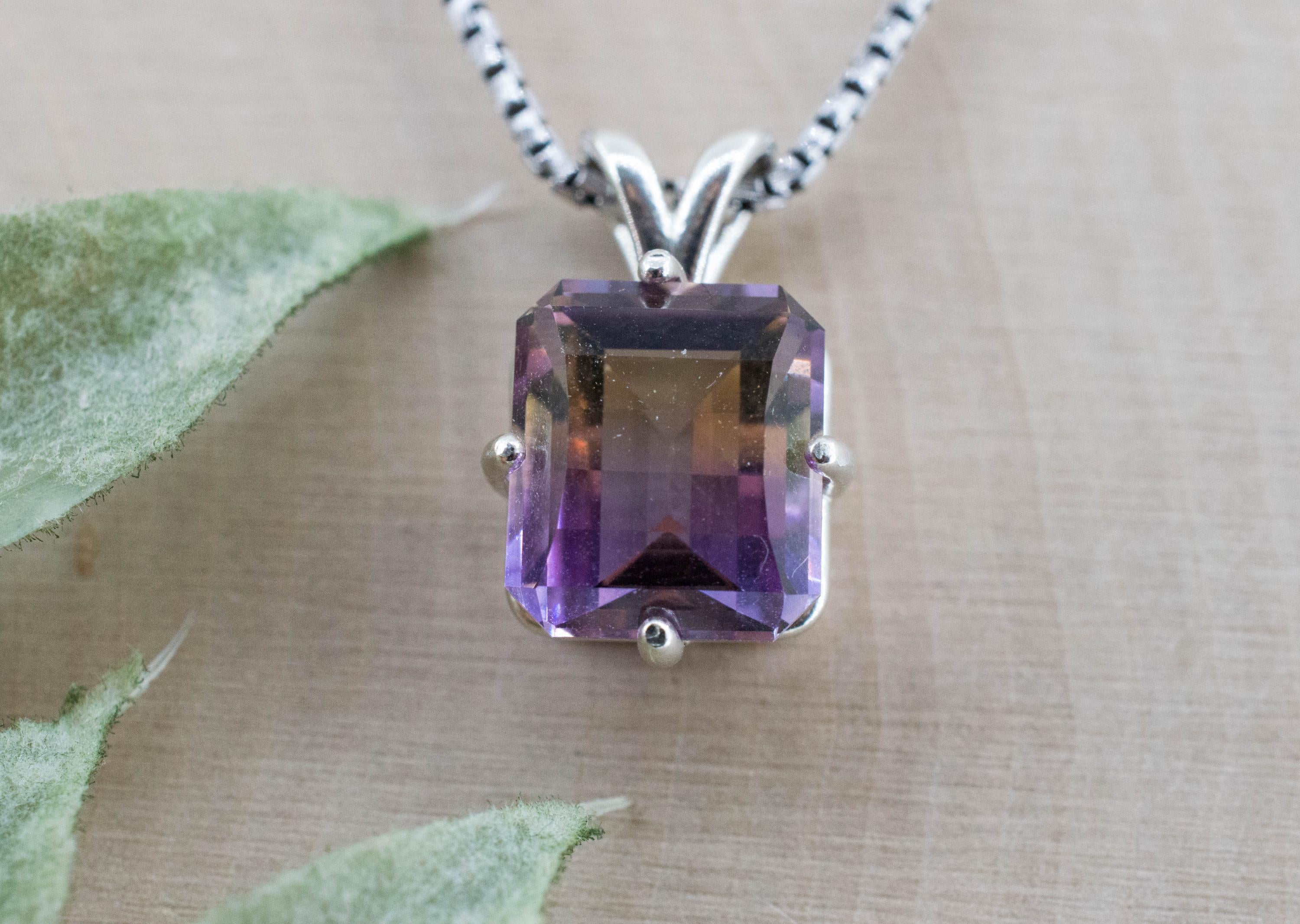 Ametrine Pendant; Natural Untreated Bolivia Ametrine; 4.310cts