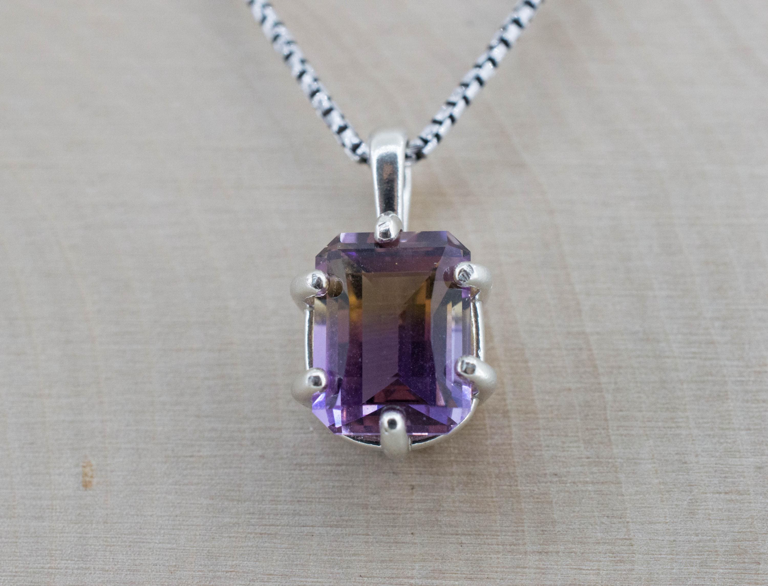 Ametrine Pendant; Natural Untreated Bolivia Ametrine; 4.310ct