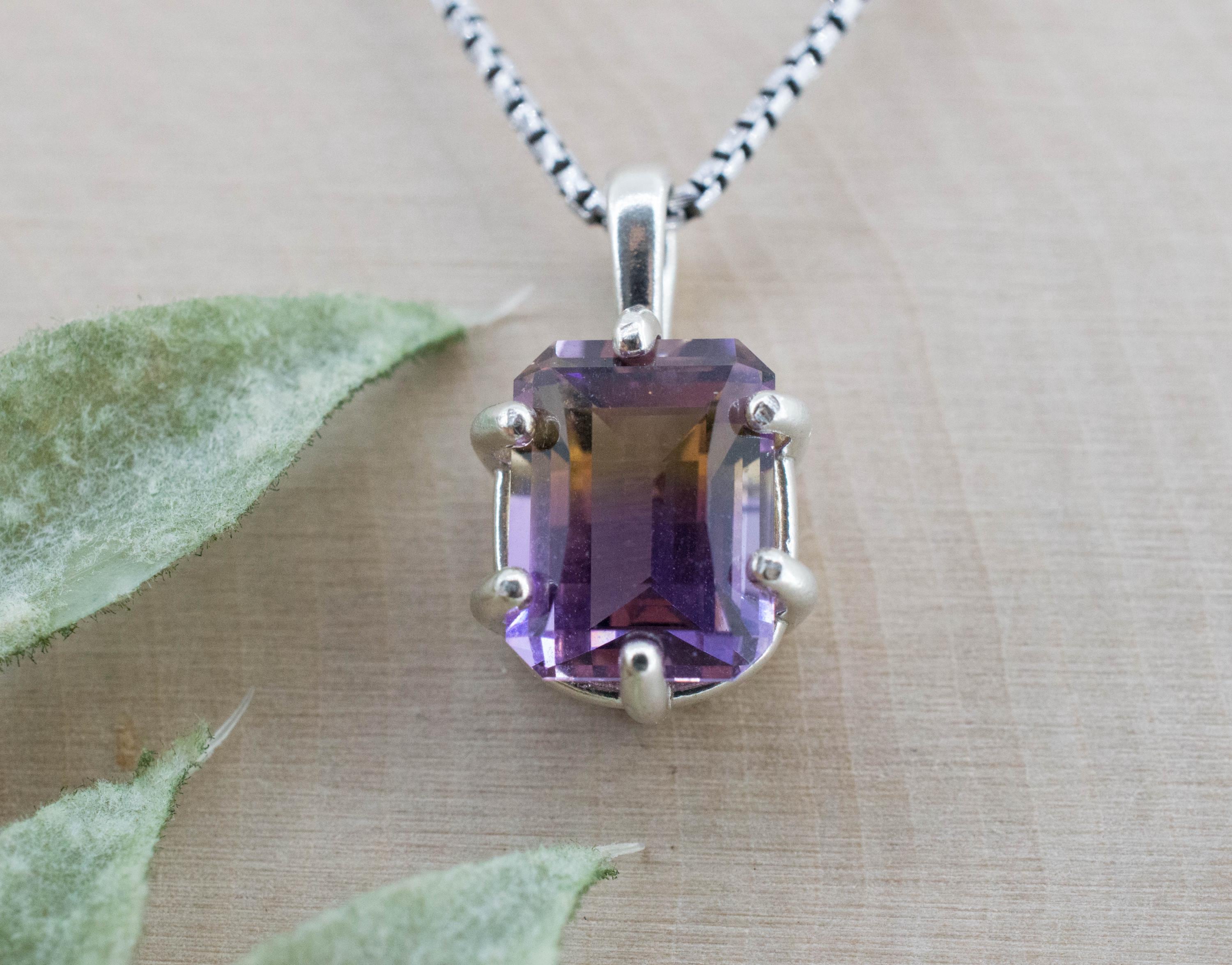 Ametrine Pendant; Natural Untreated Bolivia Ametrine; 4.310ct