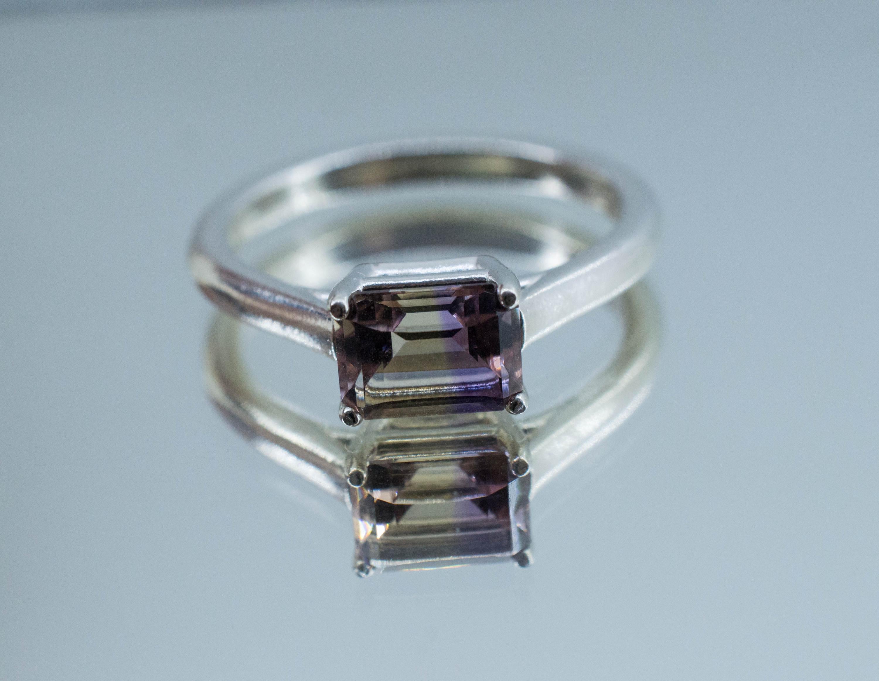 Ametrine Ring, Natural Untreated Bolivia Ametrine; 1.065cts