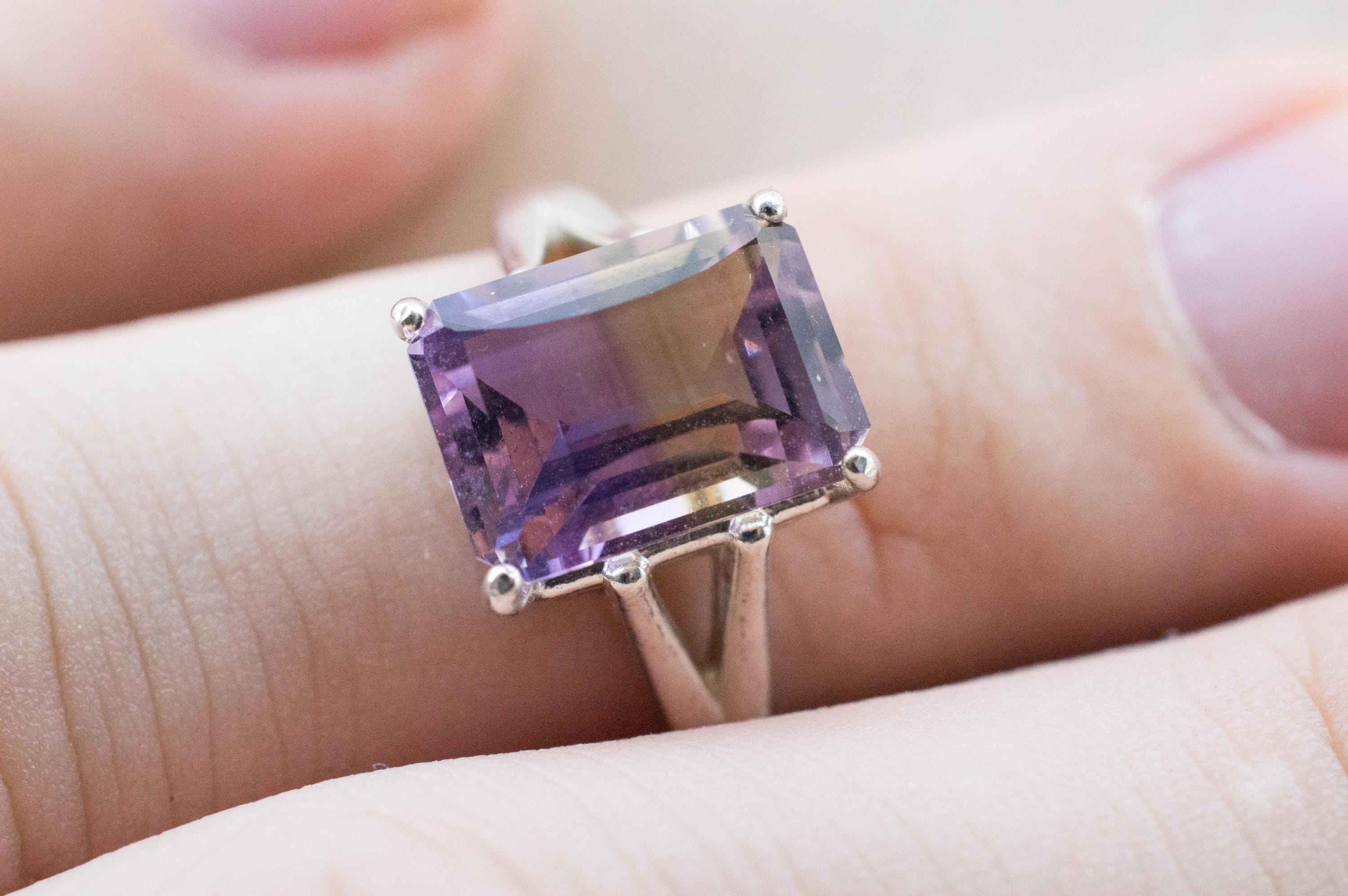 Ametrine Ring, Natural Untreated Bolivia Ametrine; 4.425cts