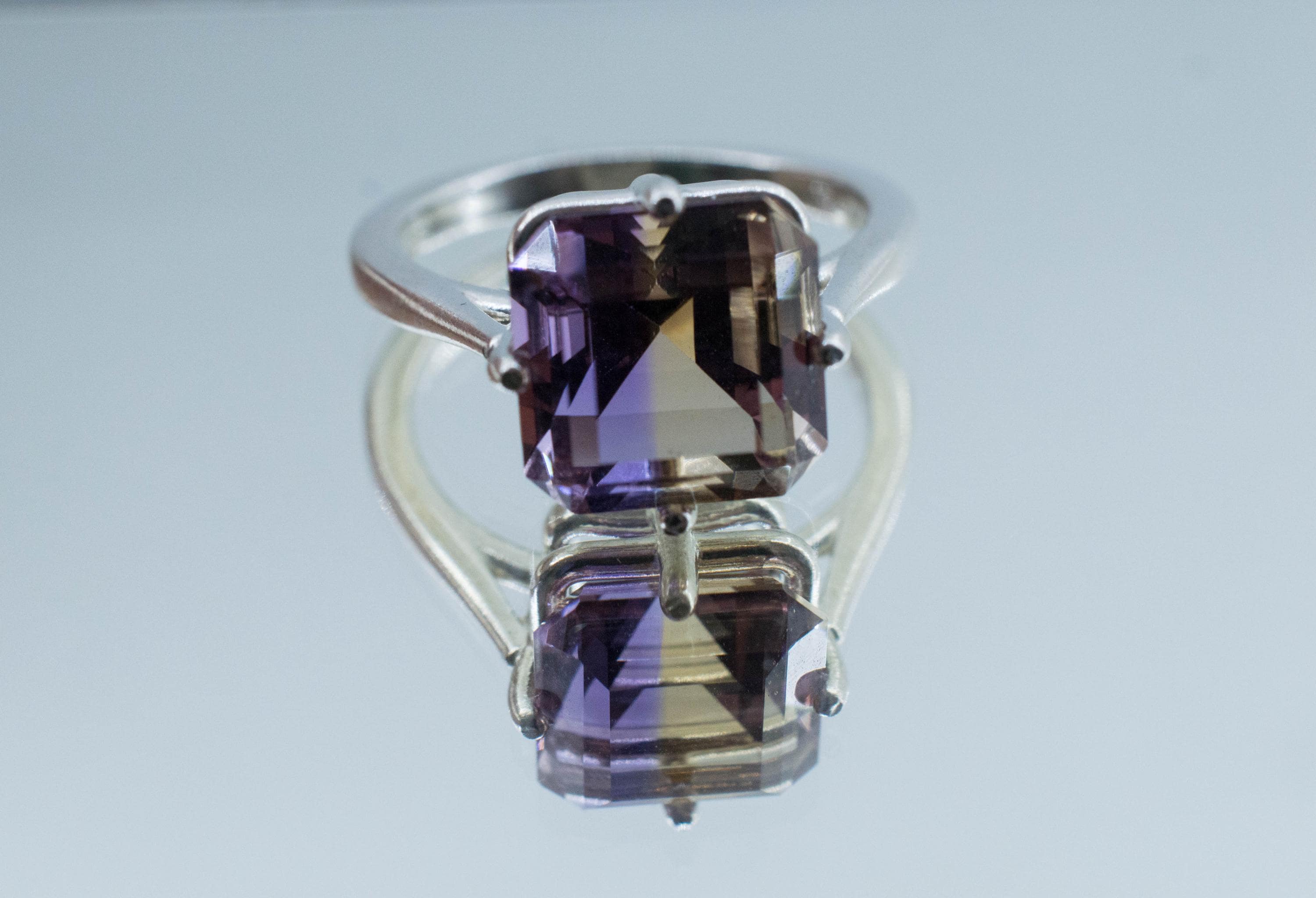 Ametrine Ring, Natural Untreated Bolivia Ametrine; 5.075cts