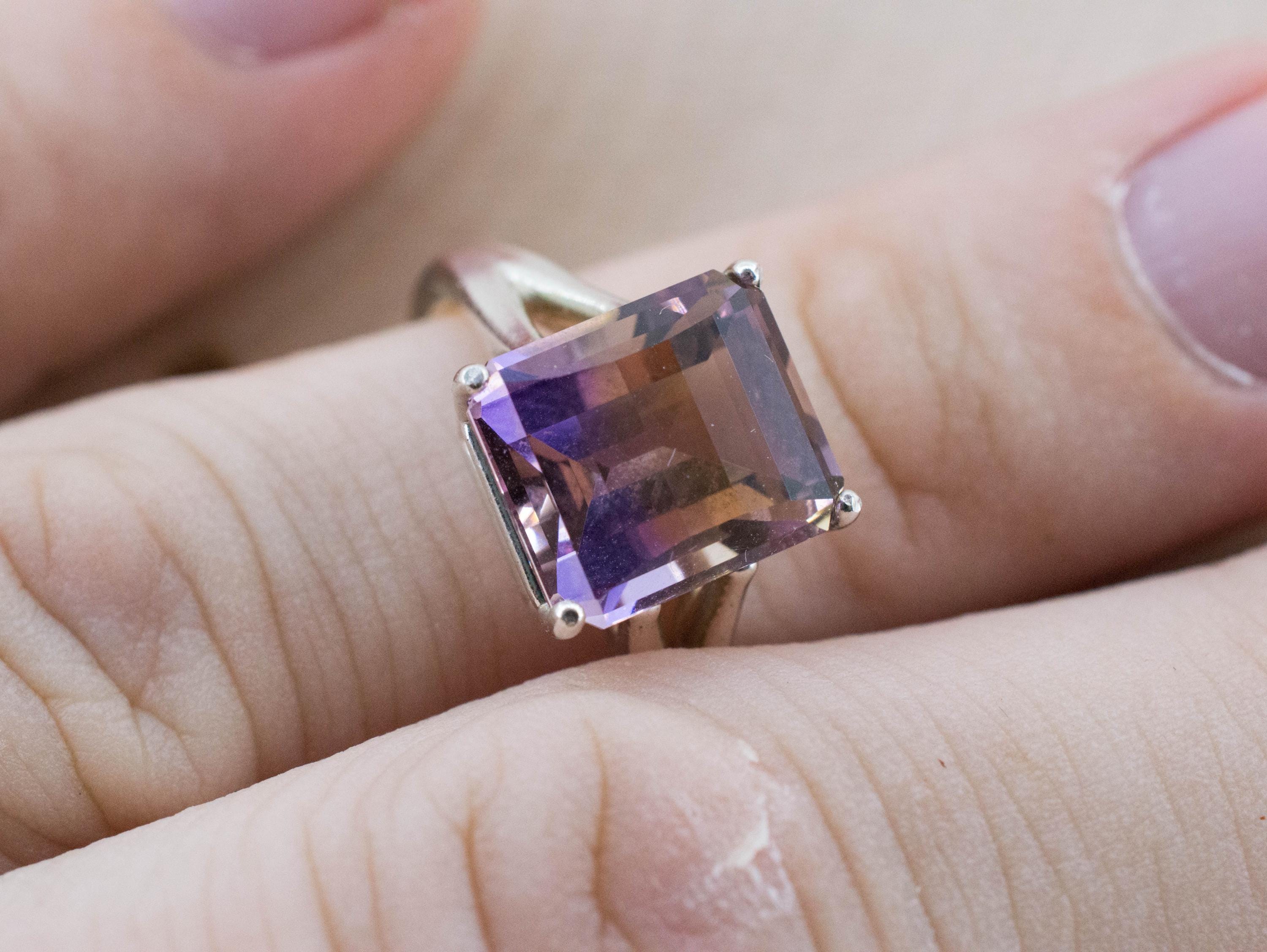 Ametrine Ring, Natural Untreated Bolivia Ametrine; 5.120cts