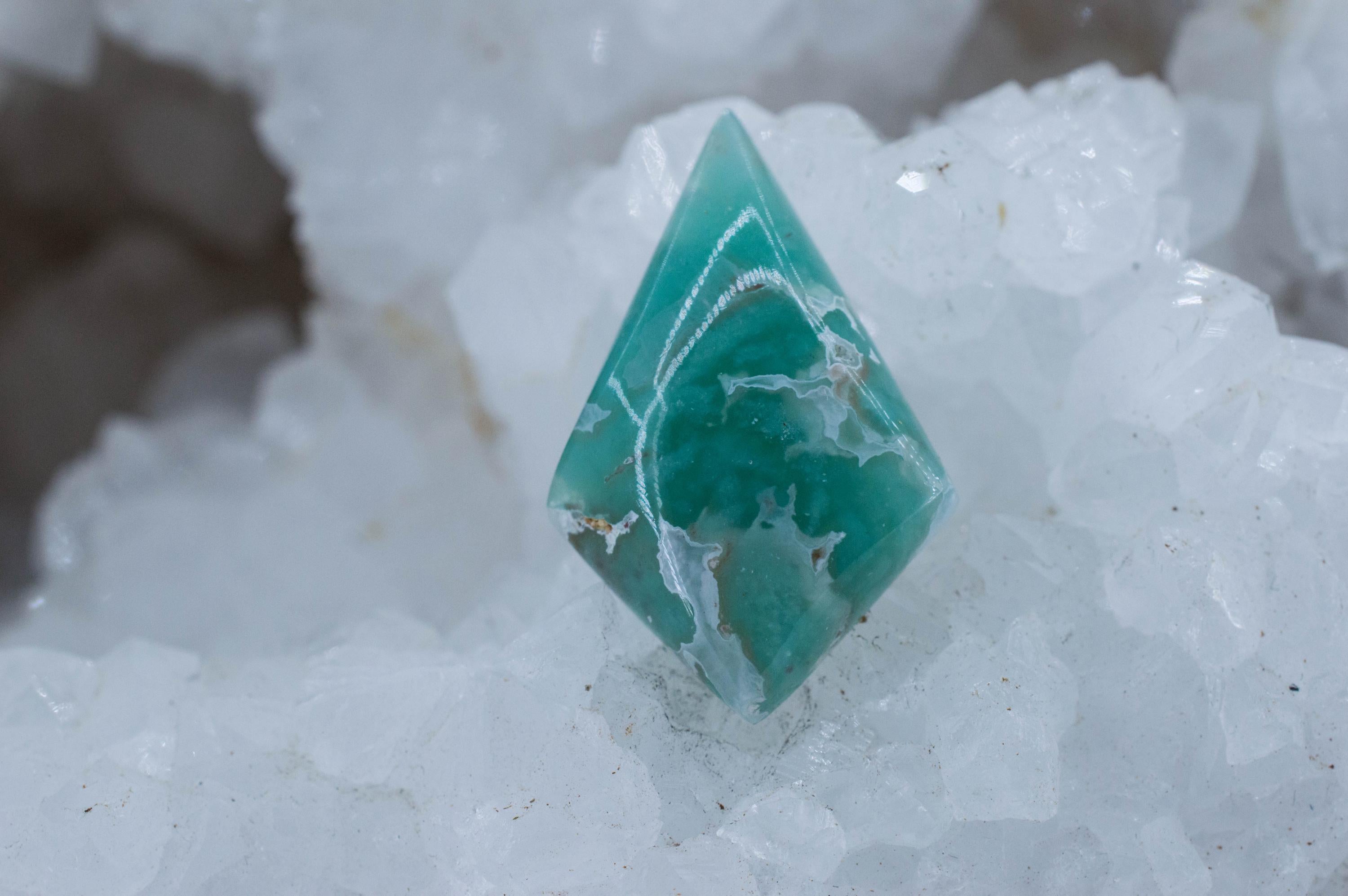 Aquaprase Gemstone; Natural Untreated African Aquaprase™; 24.030cts