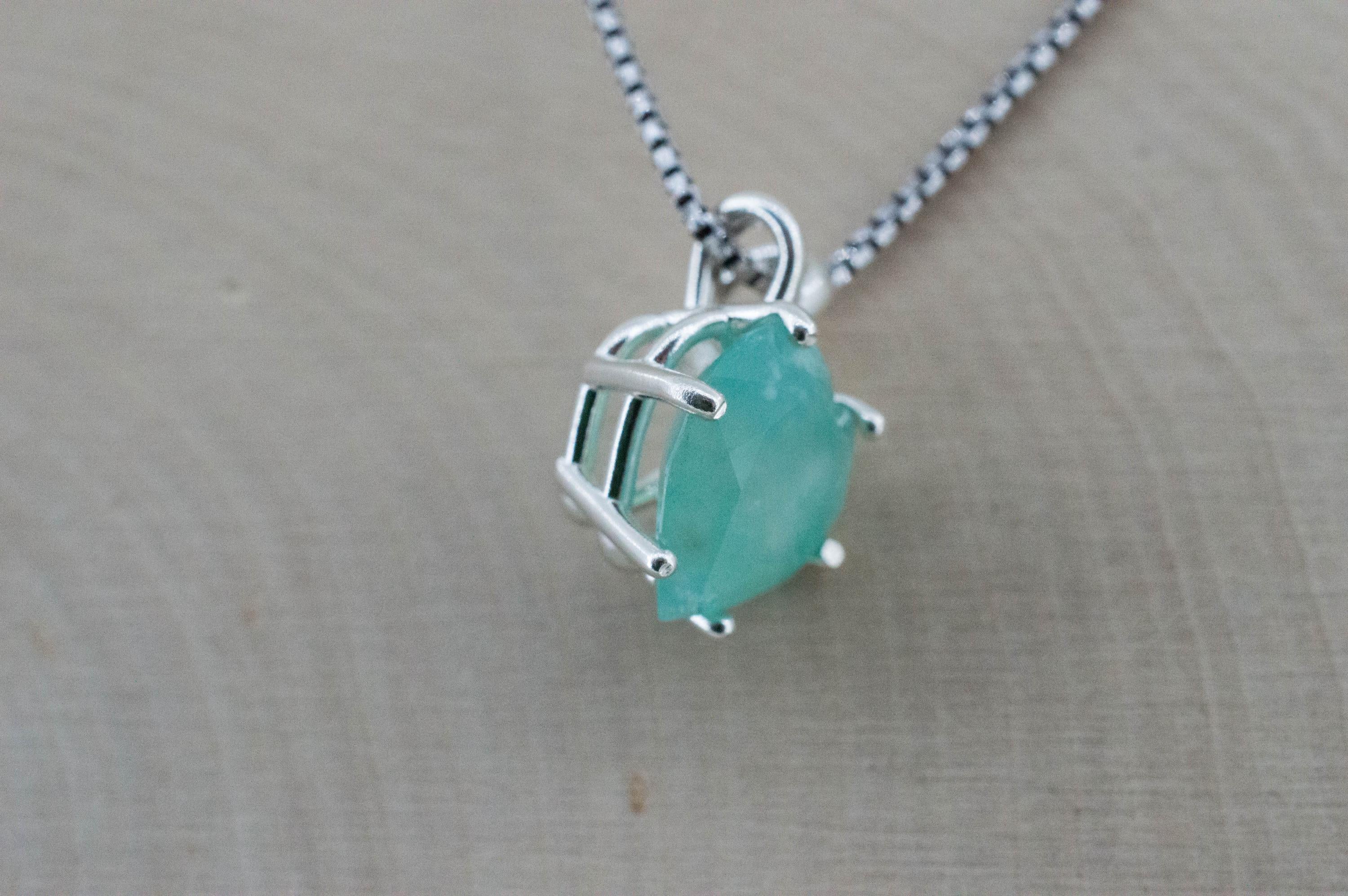Aquaprase Pendant; Natural Untreated African Aquaprase™; 5.090cts