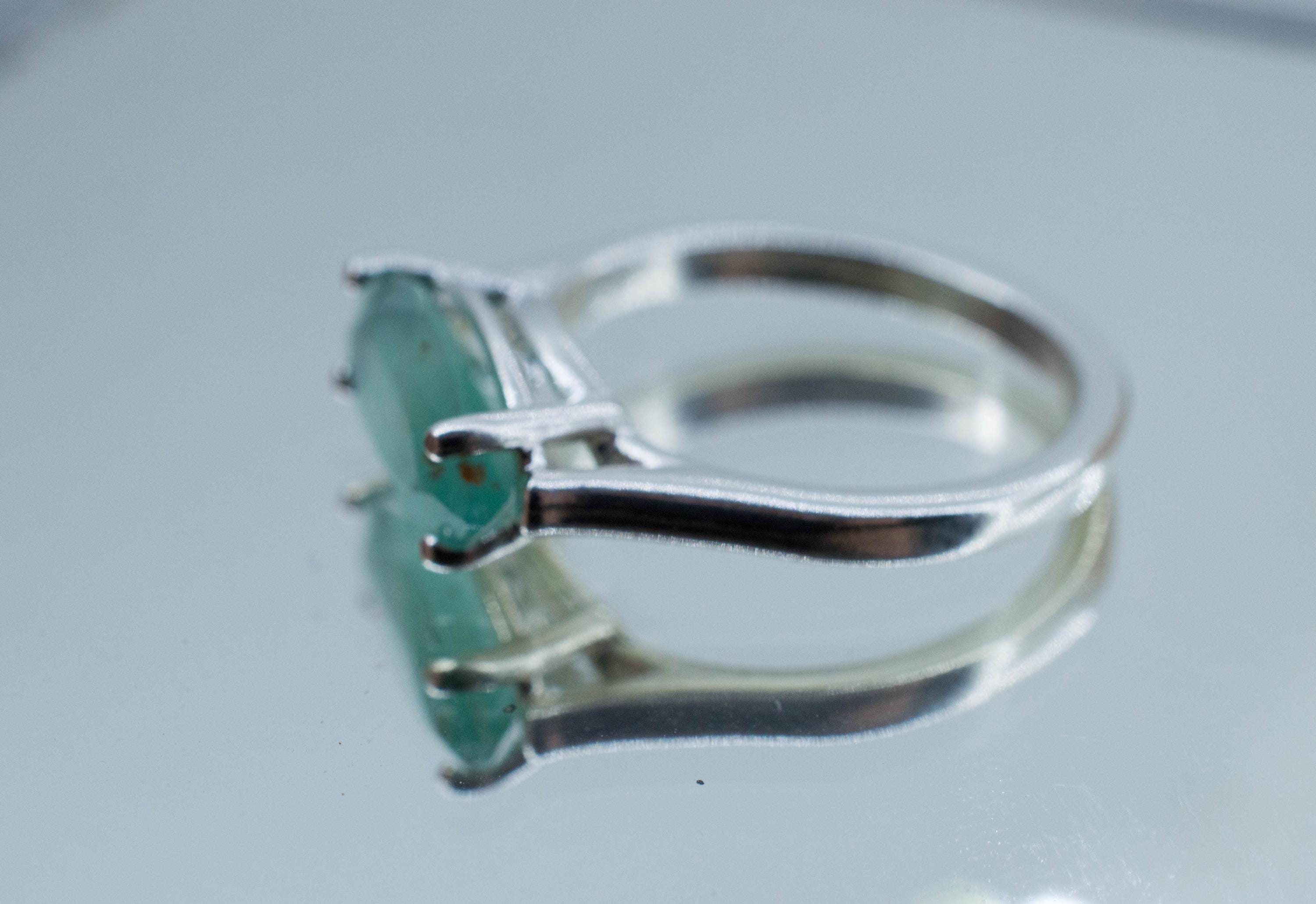 Aquaprase Ring, Natural Untreated African Aquaprase™; 2.090cts