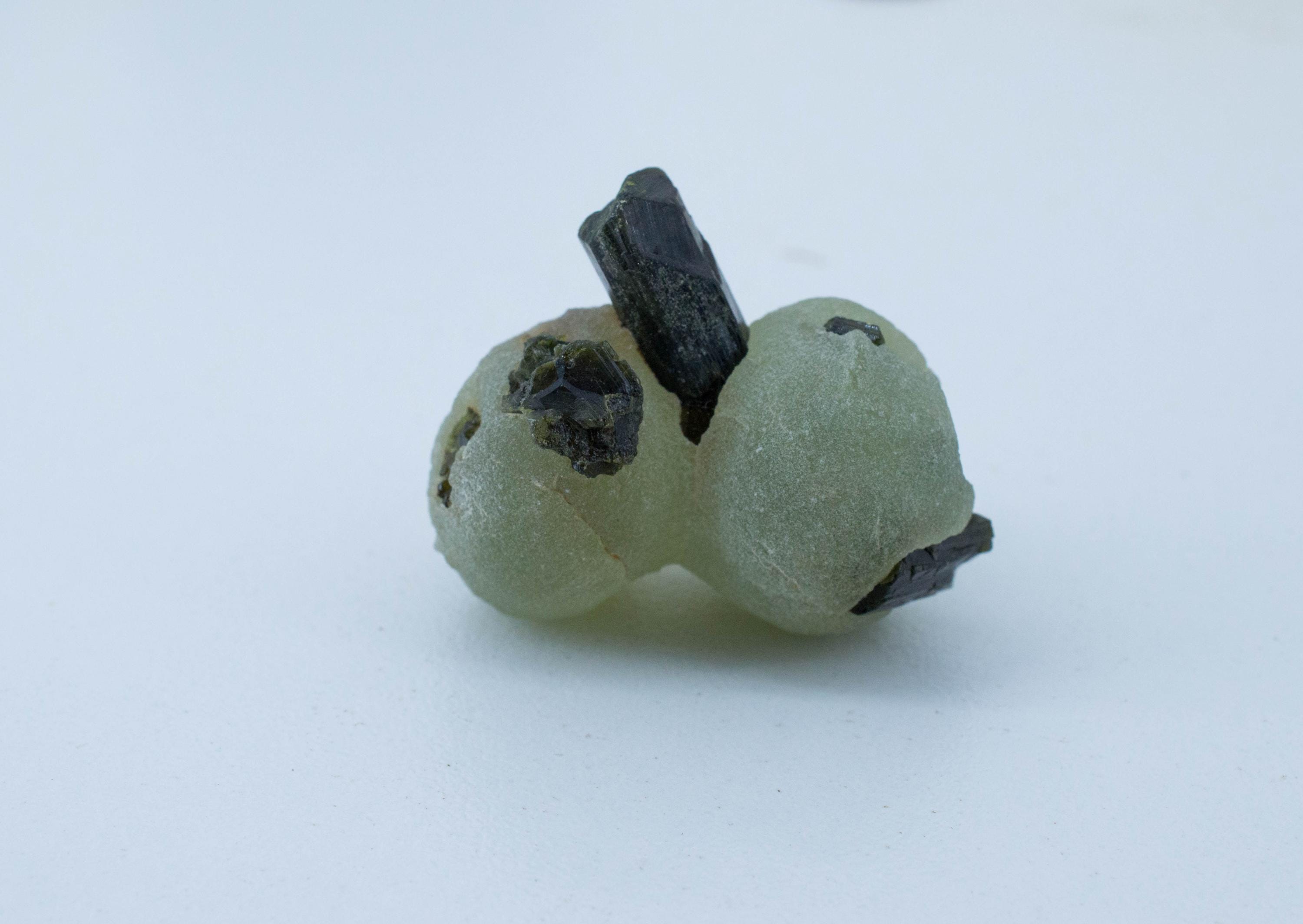 Prehnite and Epidote Mineral Specimen; Natural Untreated Mali Prehnite; 120.620cts