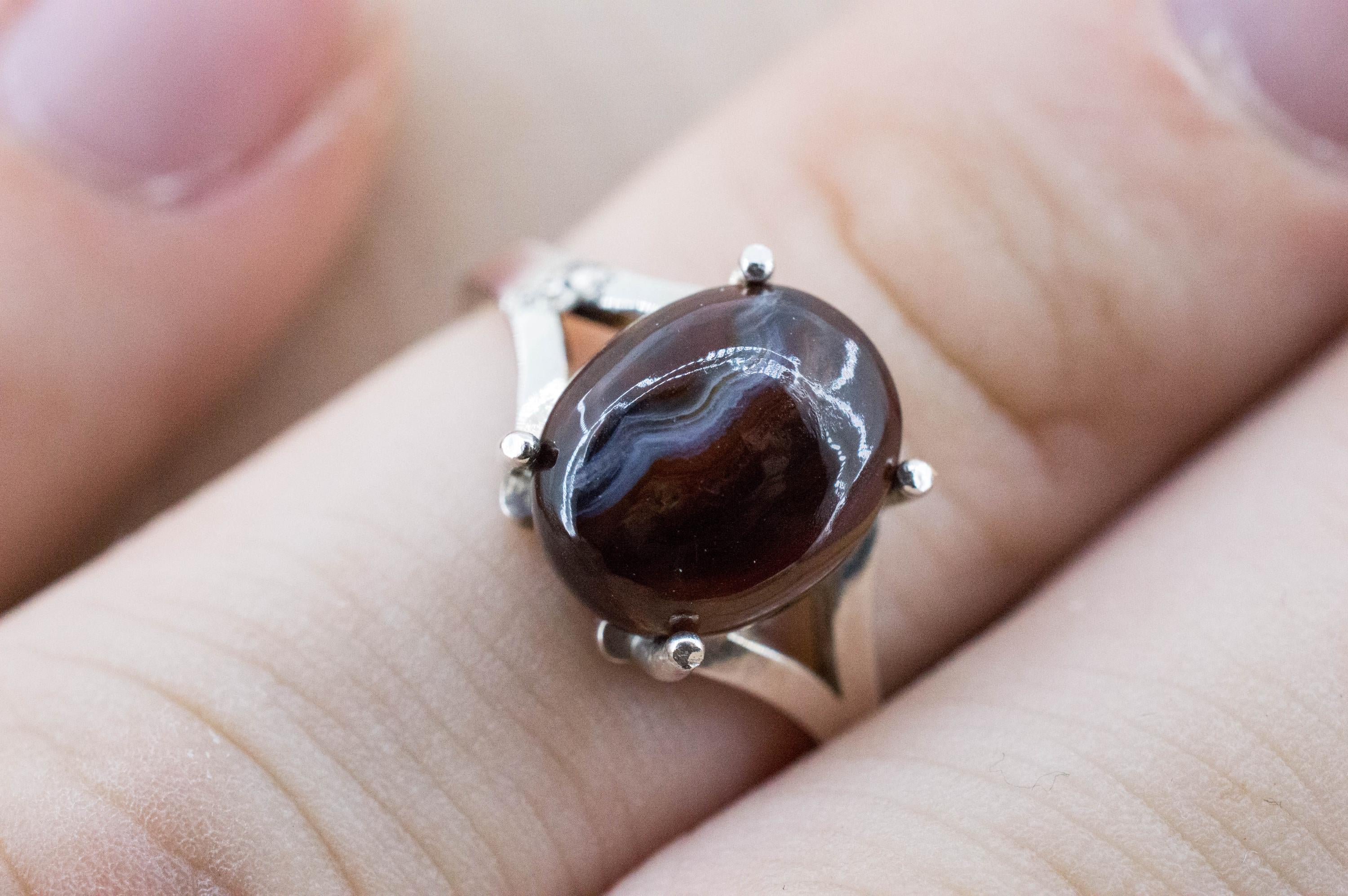 Fire Agate Ring, Natural Untreated Mexico Agate; 3.110cts