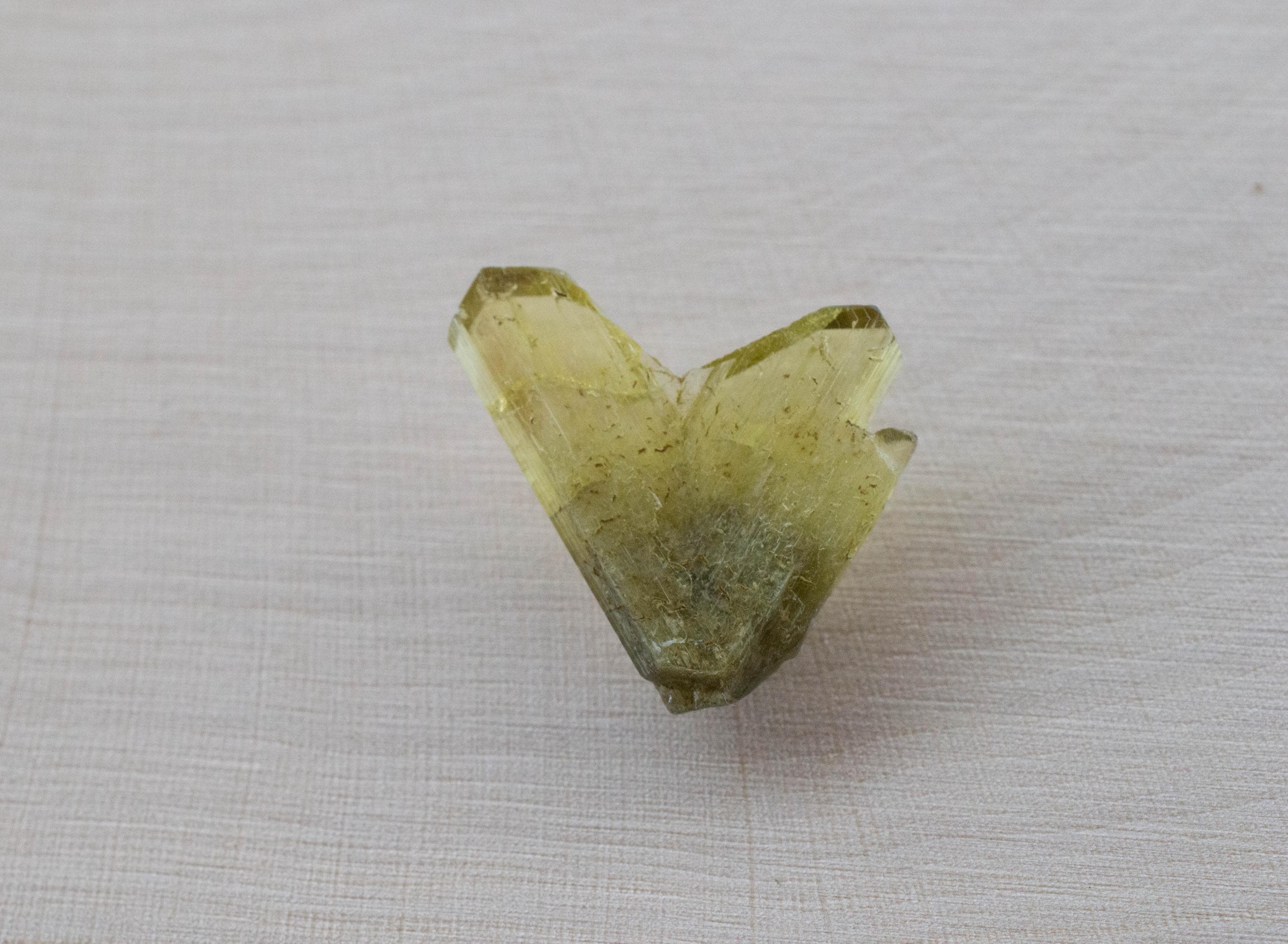 Chrysoberyl Pegmatite, Natural Untreated Twin Chrysoberyl Specimen; 4.695cts