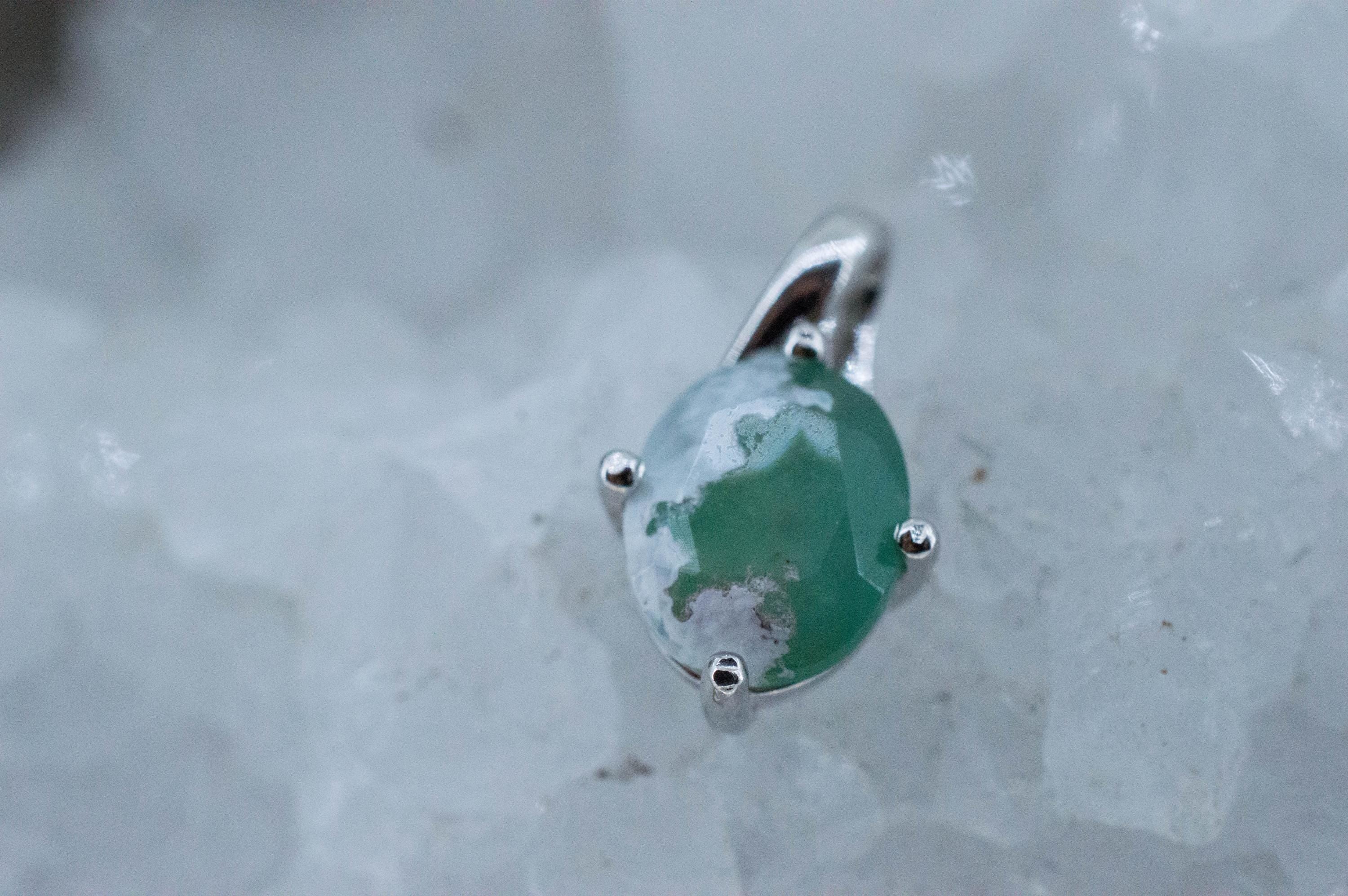 Aquaprase Pendant; Natural Untreated African Aquaprase™; 2.265cts