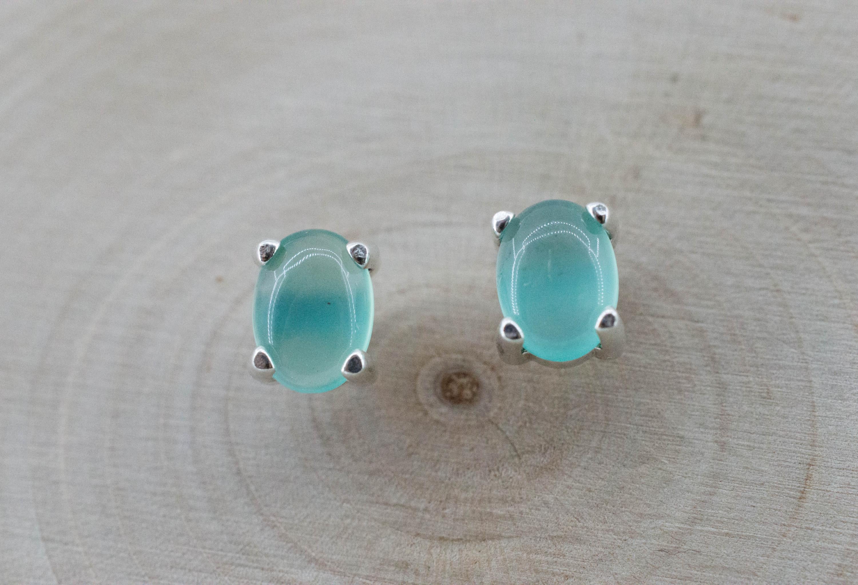 Aquaprase Earrings; Natural Untreated African Aquaprase™; 1.395cts
