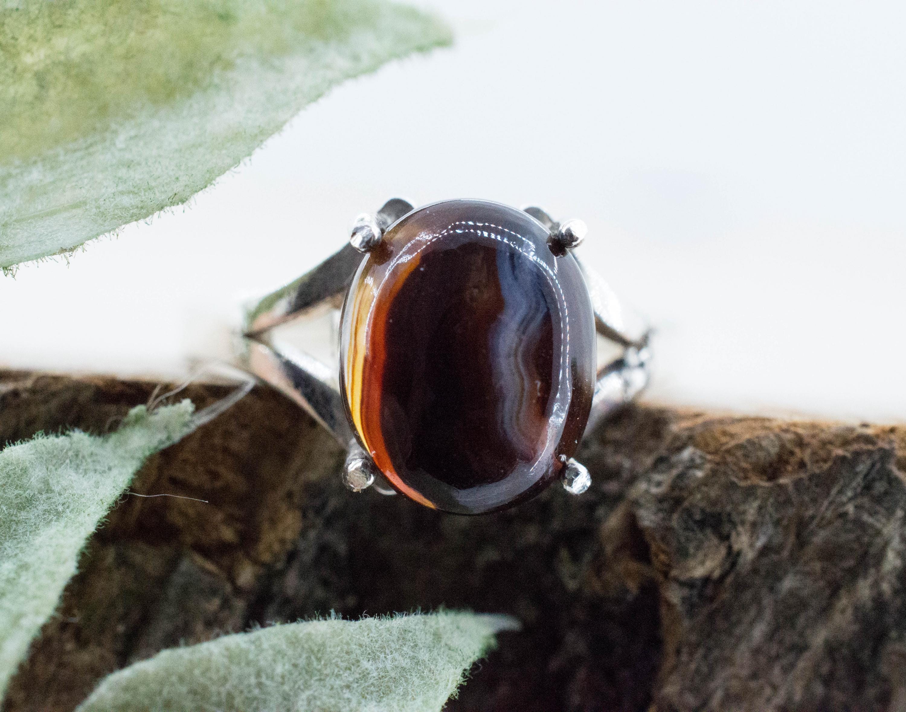 Fire Agate Ring, Natural Untreated Mexico Agate; 3.110cts